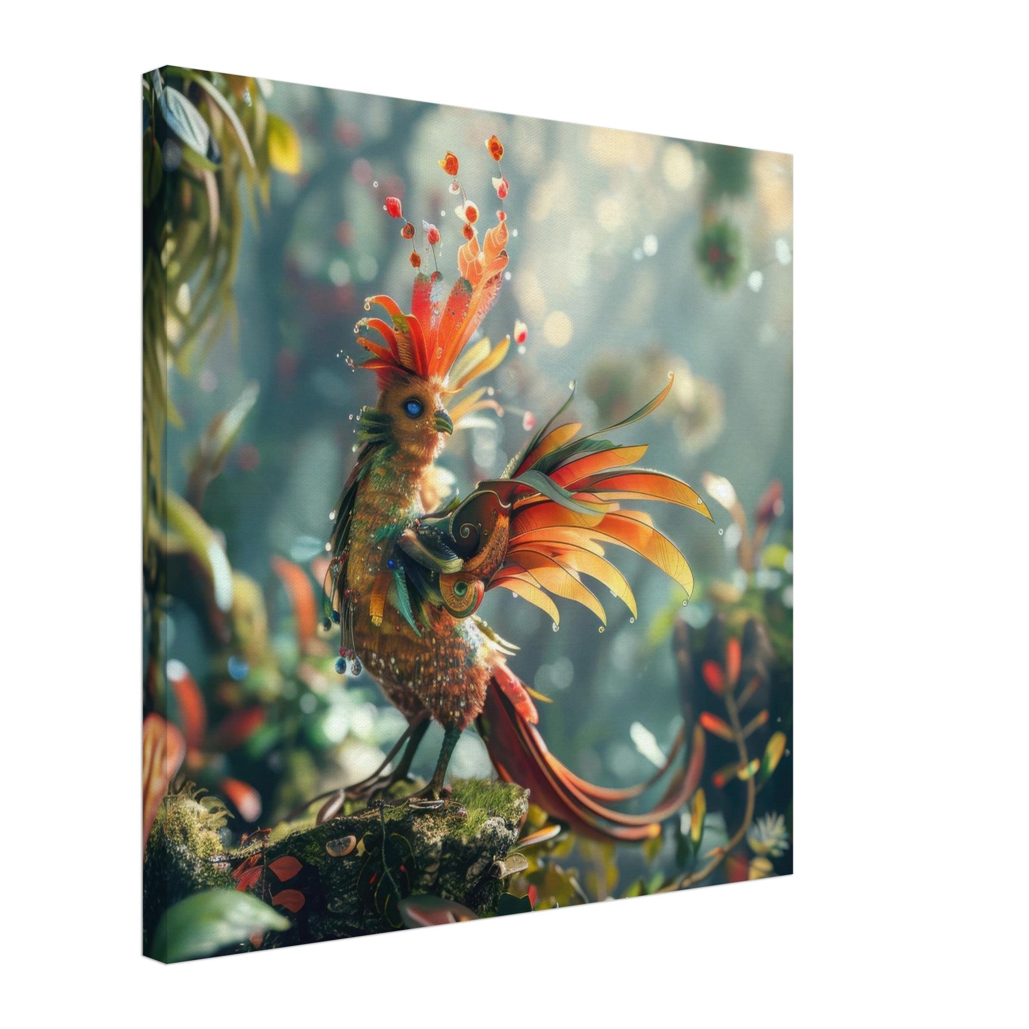 Canvas Square - Amazing fantasy world with fantasy creatures 55m birds 6 - Shop Ai Art WebShop - Digital Art online Store
