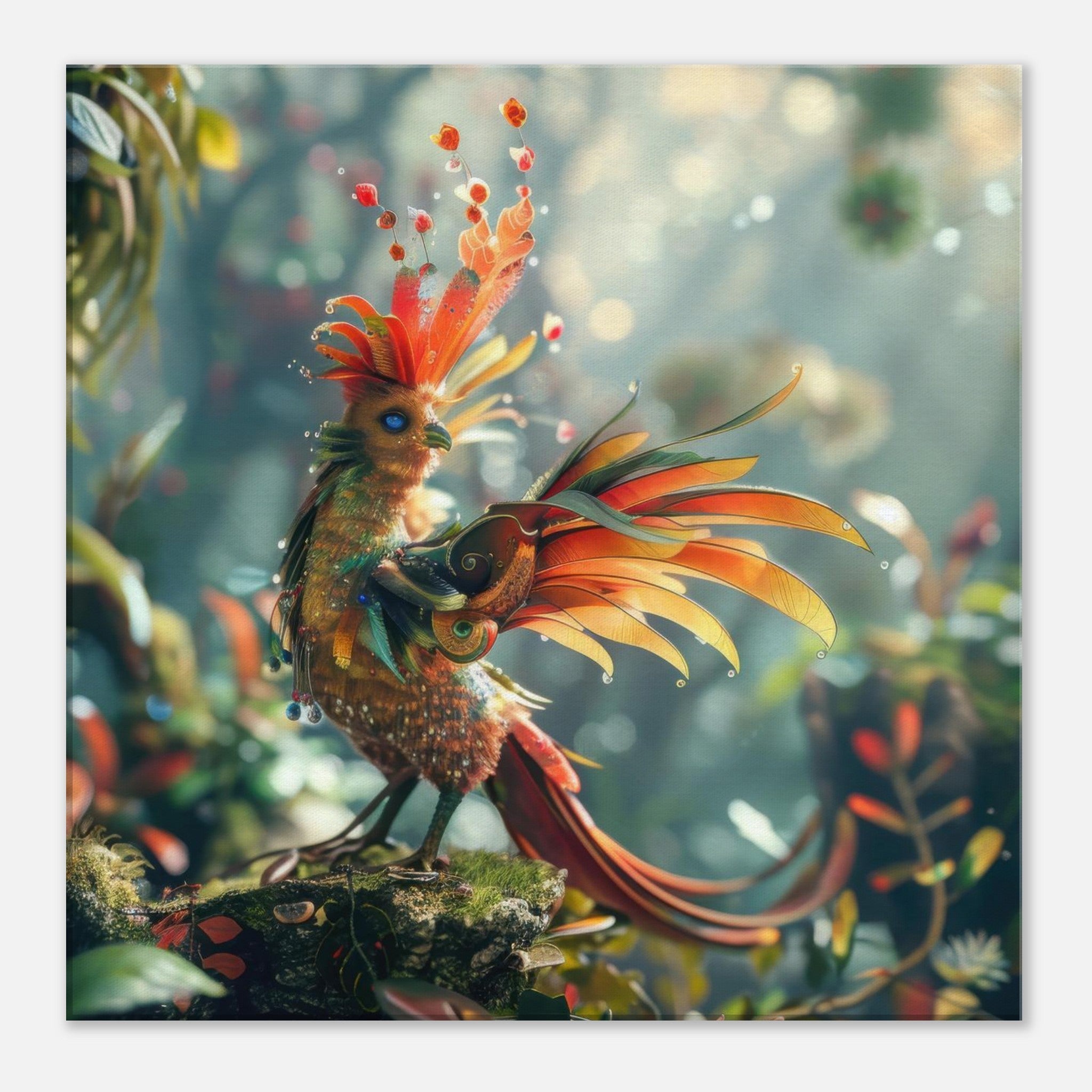 Canvas Square - Amazing fantasy world with fantasy creatures 55m birds 6 - Shop Ai Art WebShop - Digital Art online Store