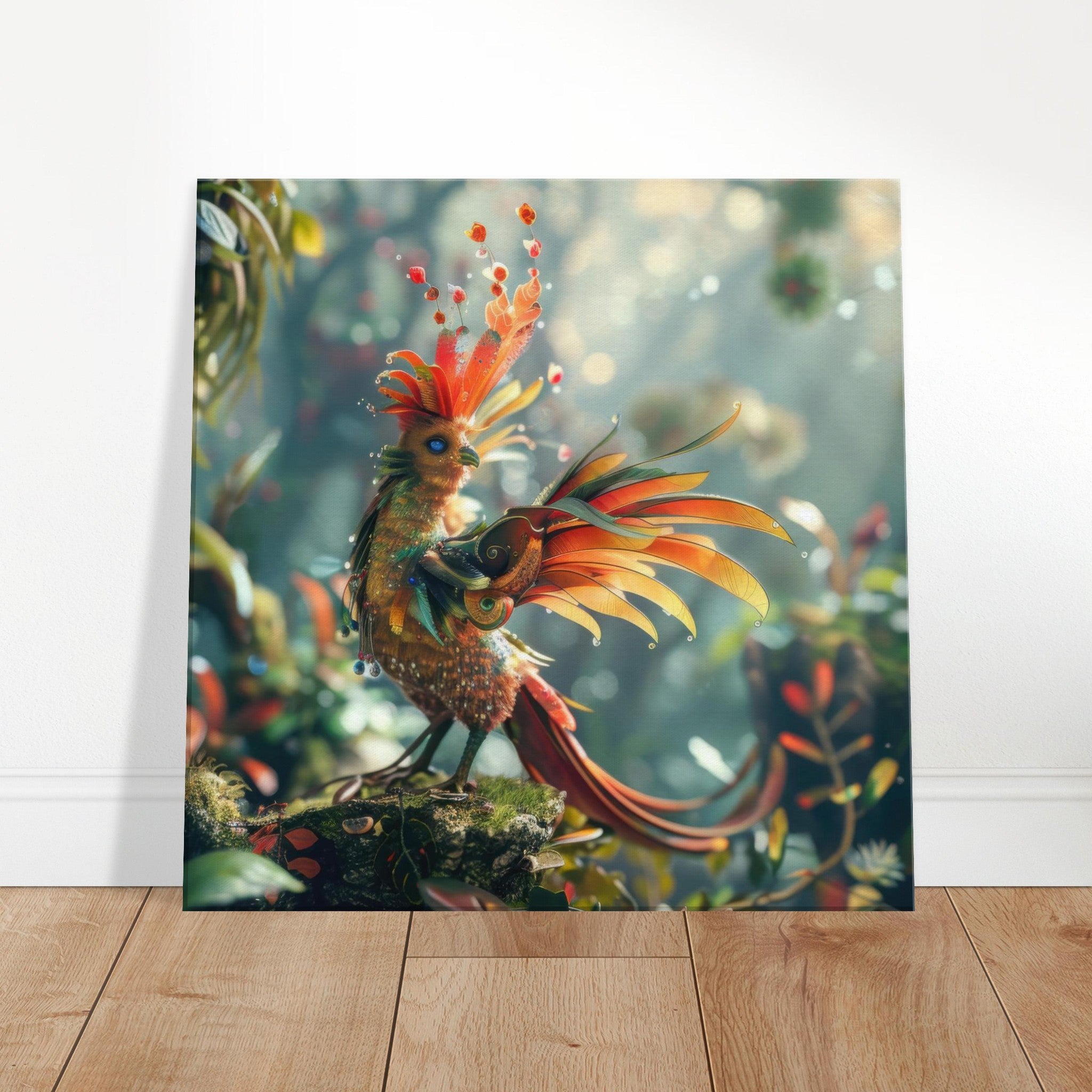 Canvas Square - Amazing fantasy world with fantasy creatures 55m birds 6 - Shop Ai Art WebShop - Digital Art online Store