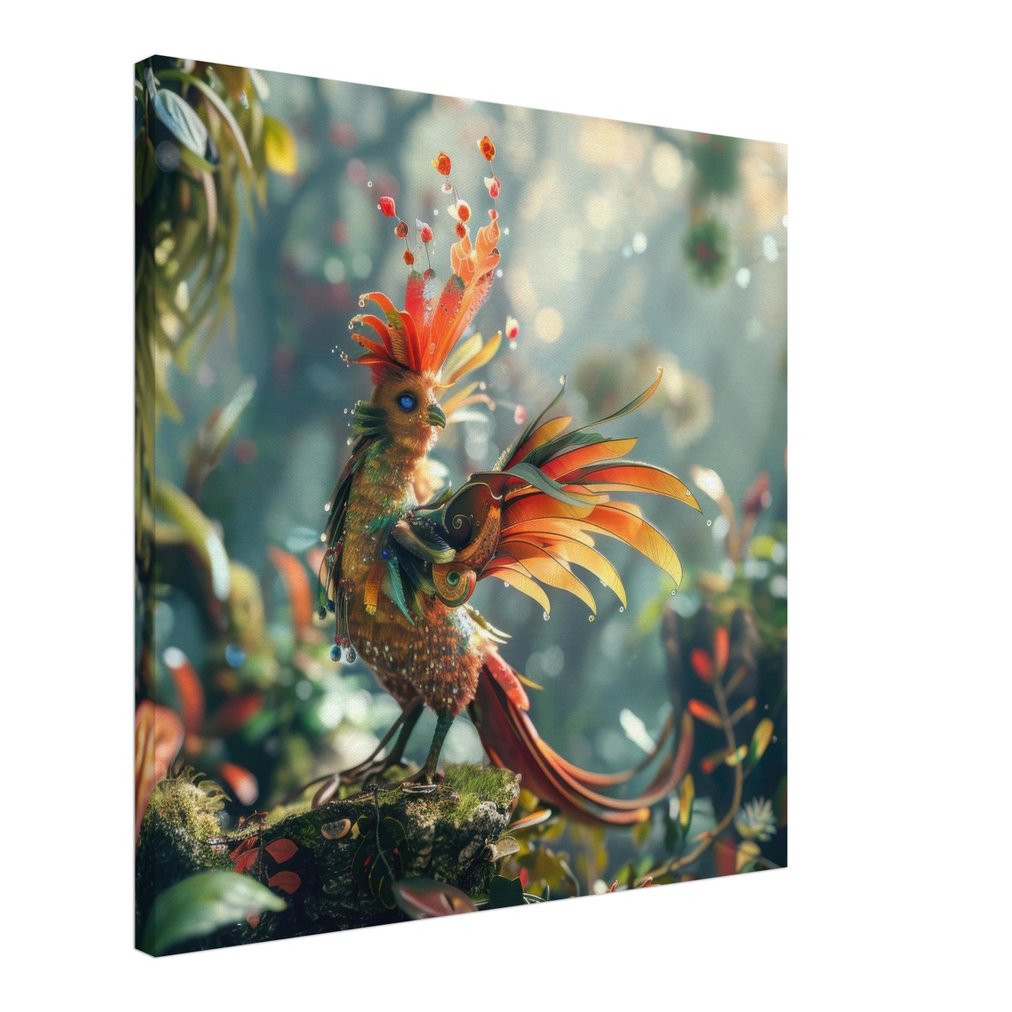 Canvas Square - Amazing fantasy world with fantasy creatures 55m birds 6 - Shop Ai Art WebShop - Digital Art online Store
