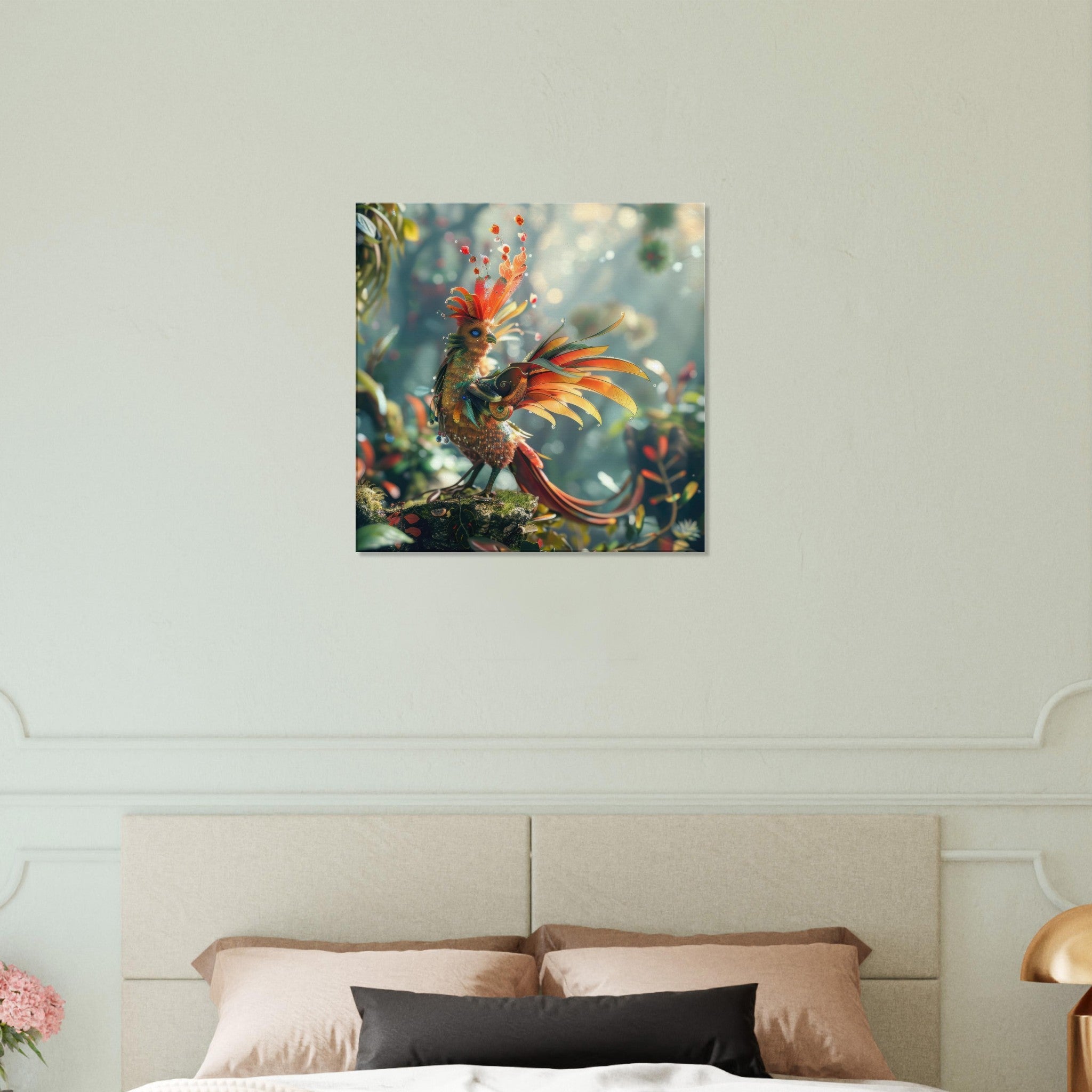 Canvas Square - Amazing fantasy world with fantasy creatures 55m birds 6 - Shop Ai Art WebShop - Digital Art online Store