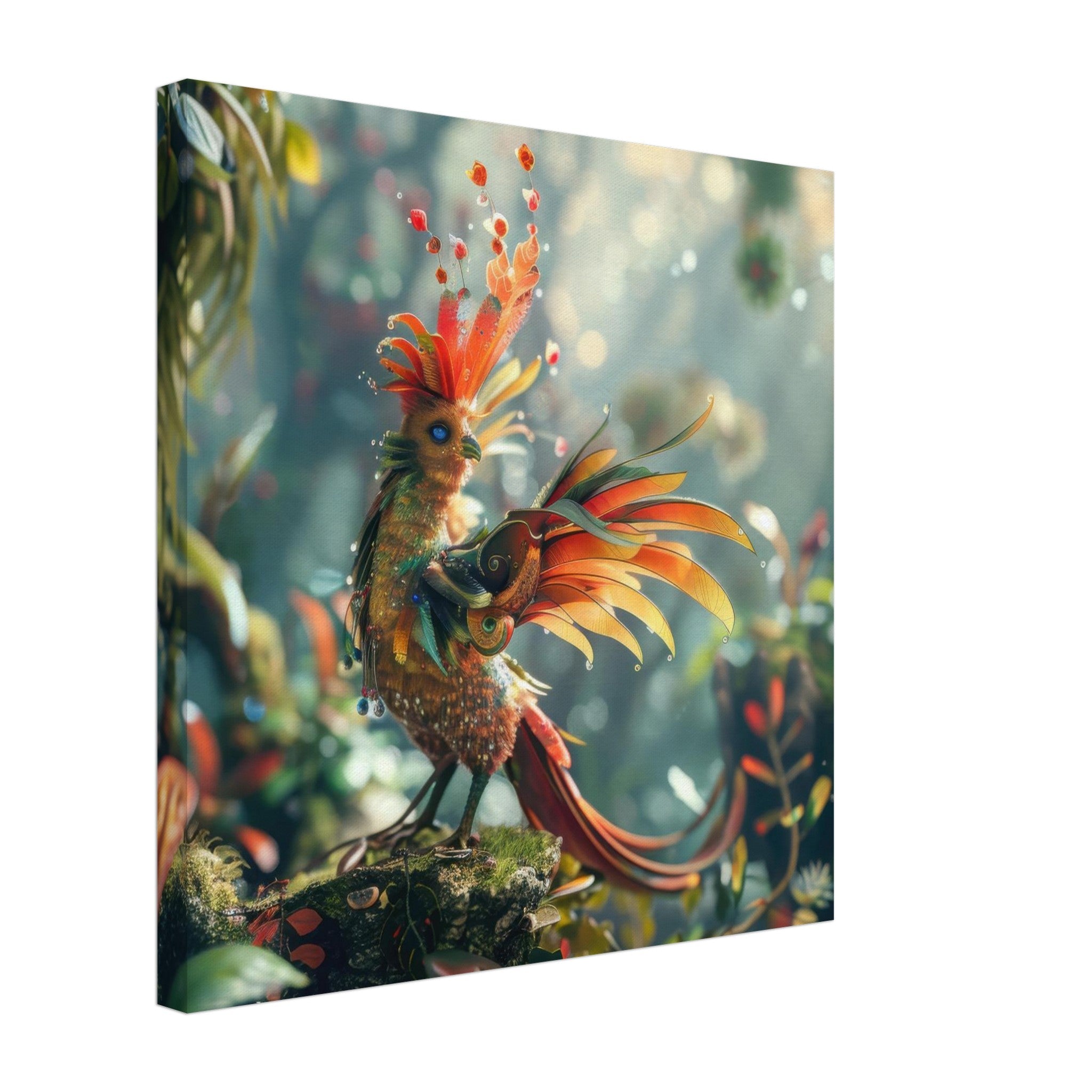 Canvas Square - Amazing fantasy world with fantasy creatures 55m birds 6 - Shop Ai Art WebShop - Digital Art online Store