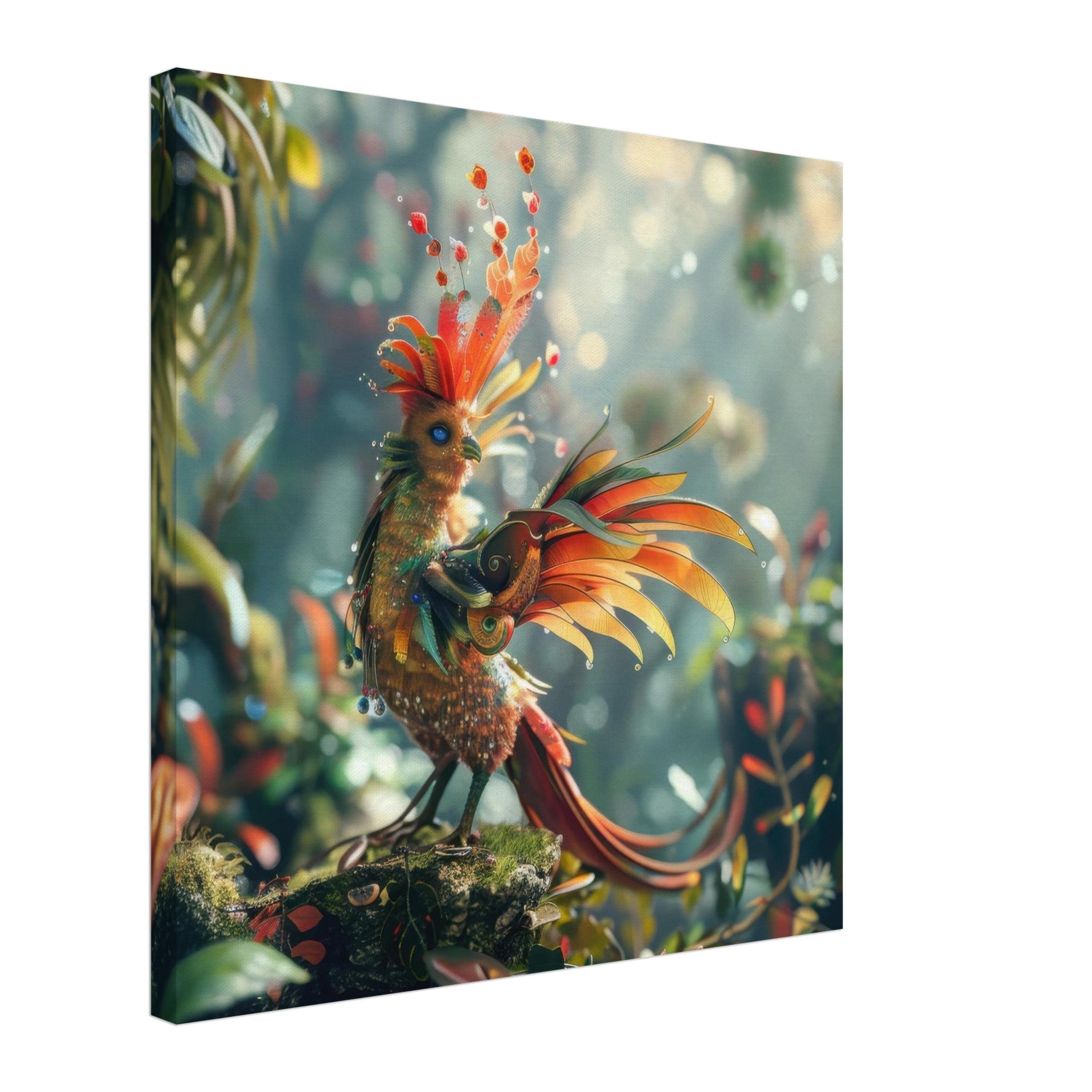 Canvas Square - Amazing fantasy world with fantasy creatures 55m birds 6 - Shop Ai Art WebShop - Digital Art online Store