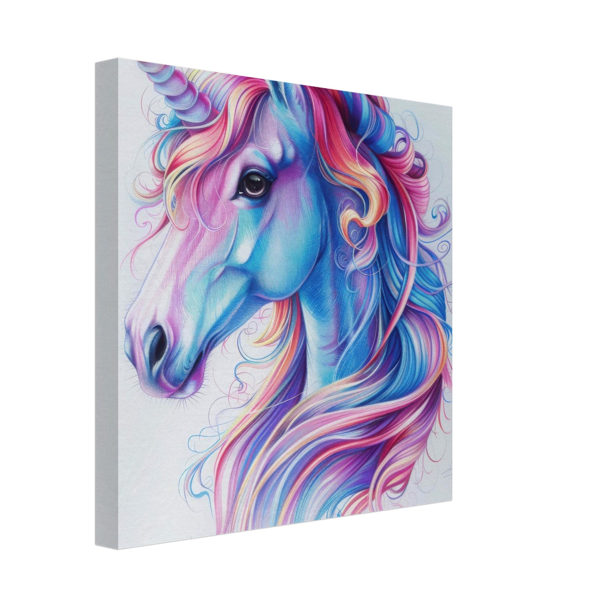 Canvas Square - Children Kids Room Art Unicorn Fantasy 2 - Shop Ai Art WebShop - Digital Art online Store