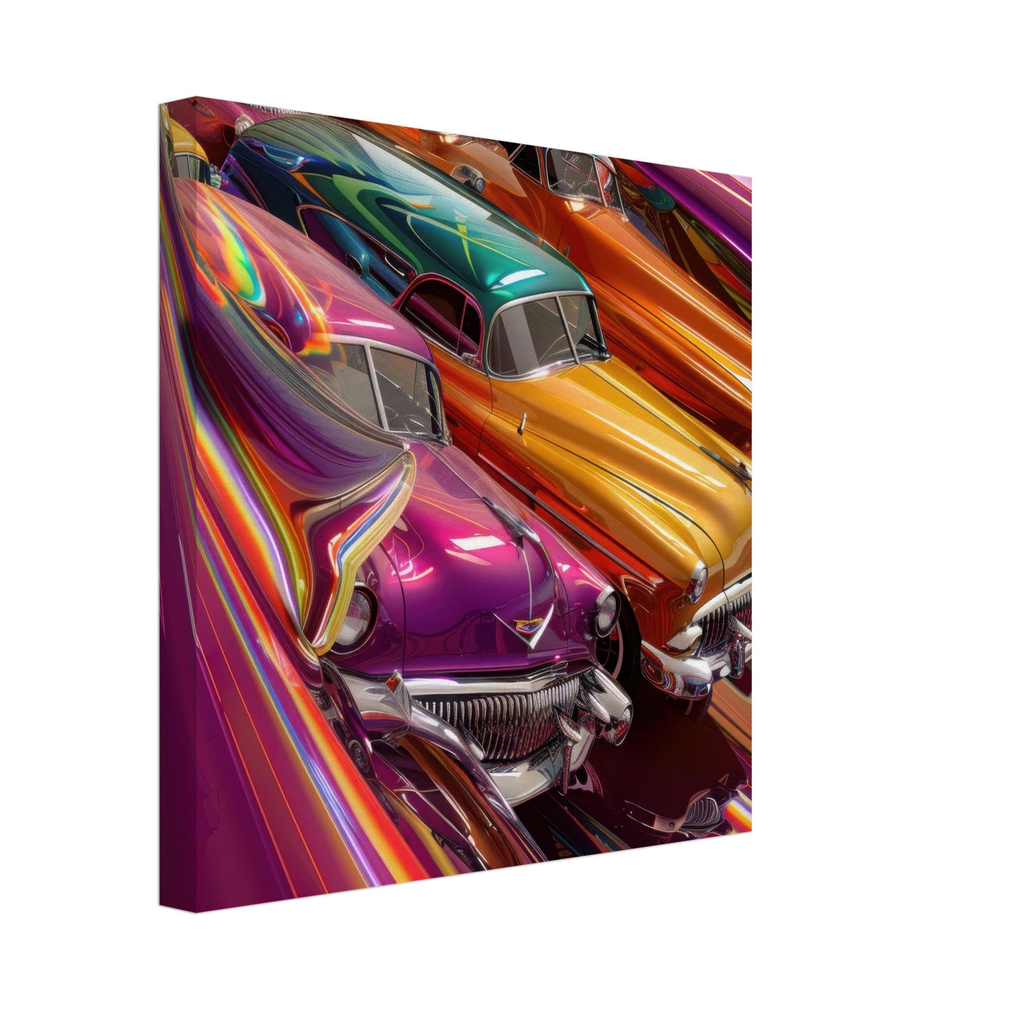 Canvas Square - Classic Cars Art - Shop Ai Art WebShop - Digital Art online Store