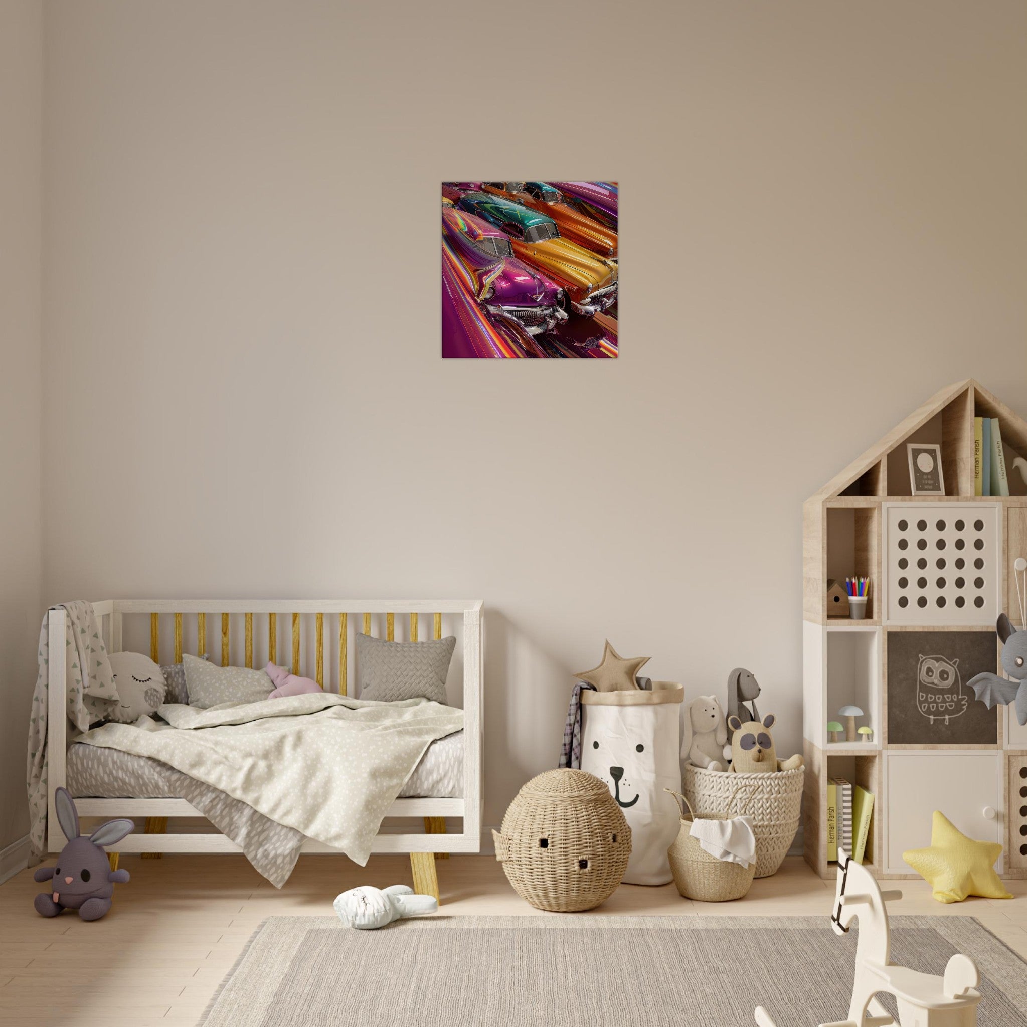 Canvas Square - Classic Cars Art - Shop Ai Art WebShop - Digital Art online Store
