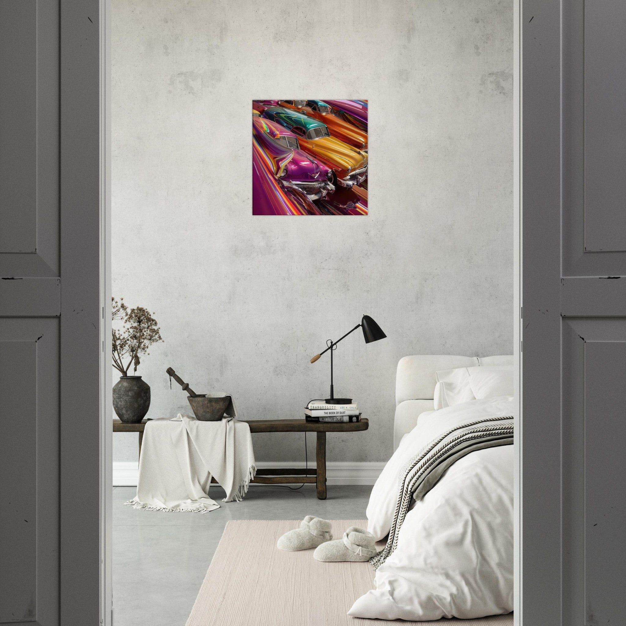 Canvas Square - Classic Cars Art - Shop Ai Art WebShop - Digital Art online Store