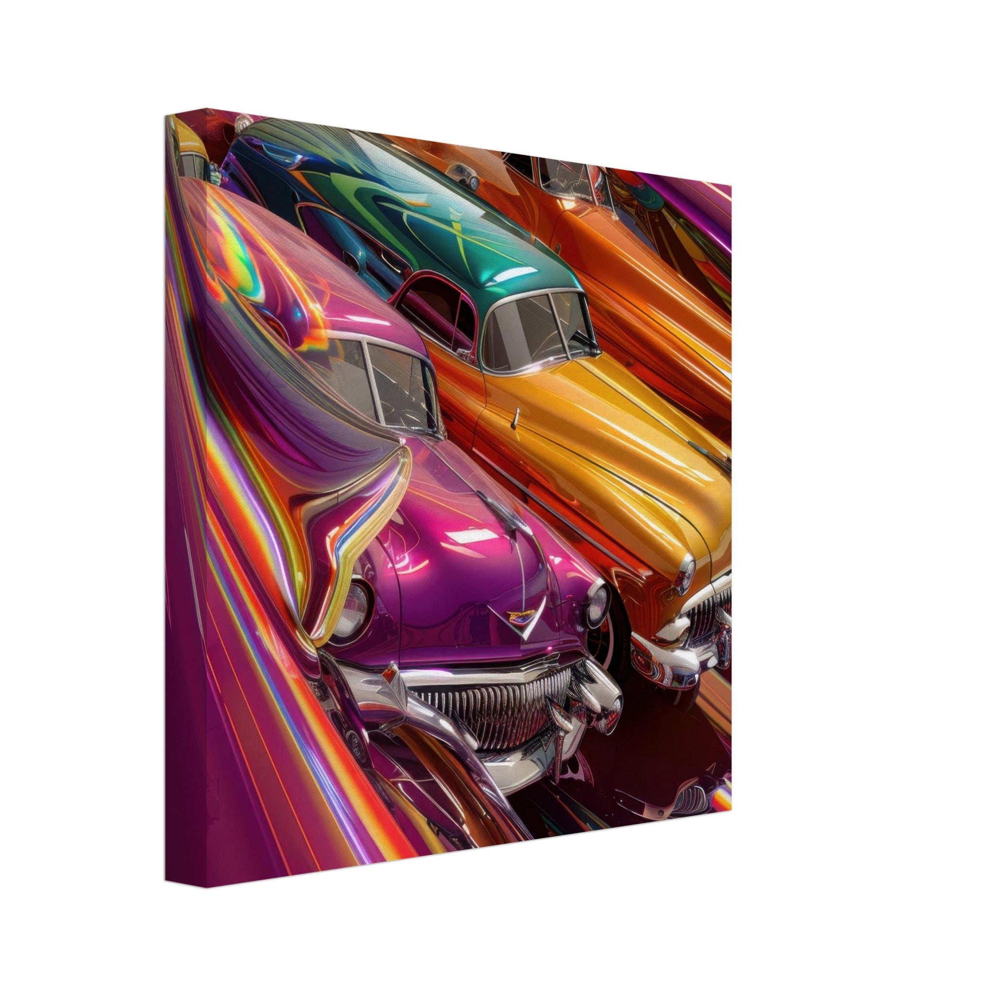 Canvas Square - Classic Cars Art - Shop Ai Art WebShop - Digital Art online Store