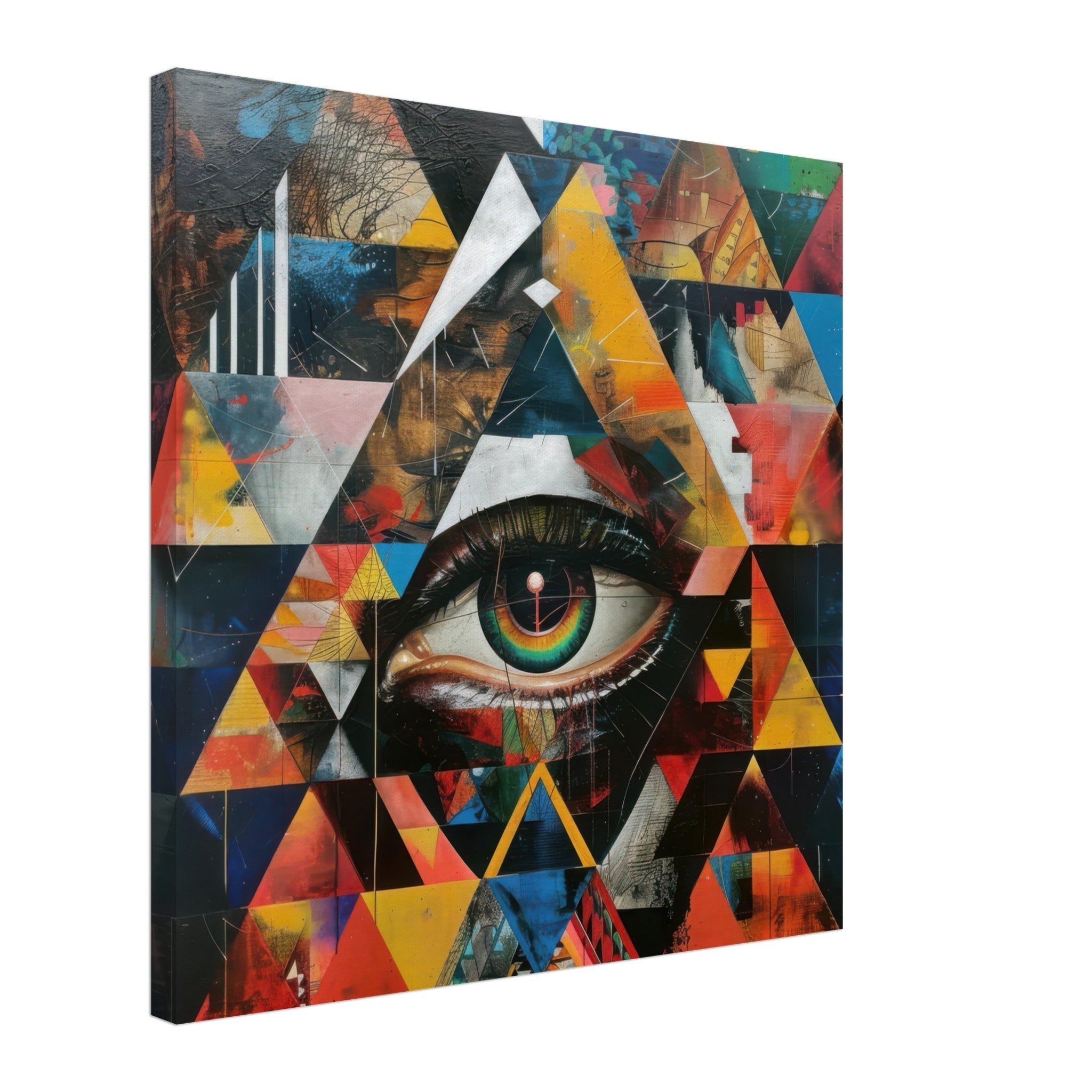 Canvas Square - Eye of horus abstract style 6 - Shop Ai Art WebShop - Digital Art online Store