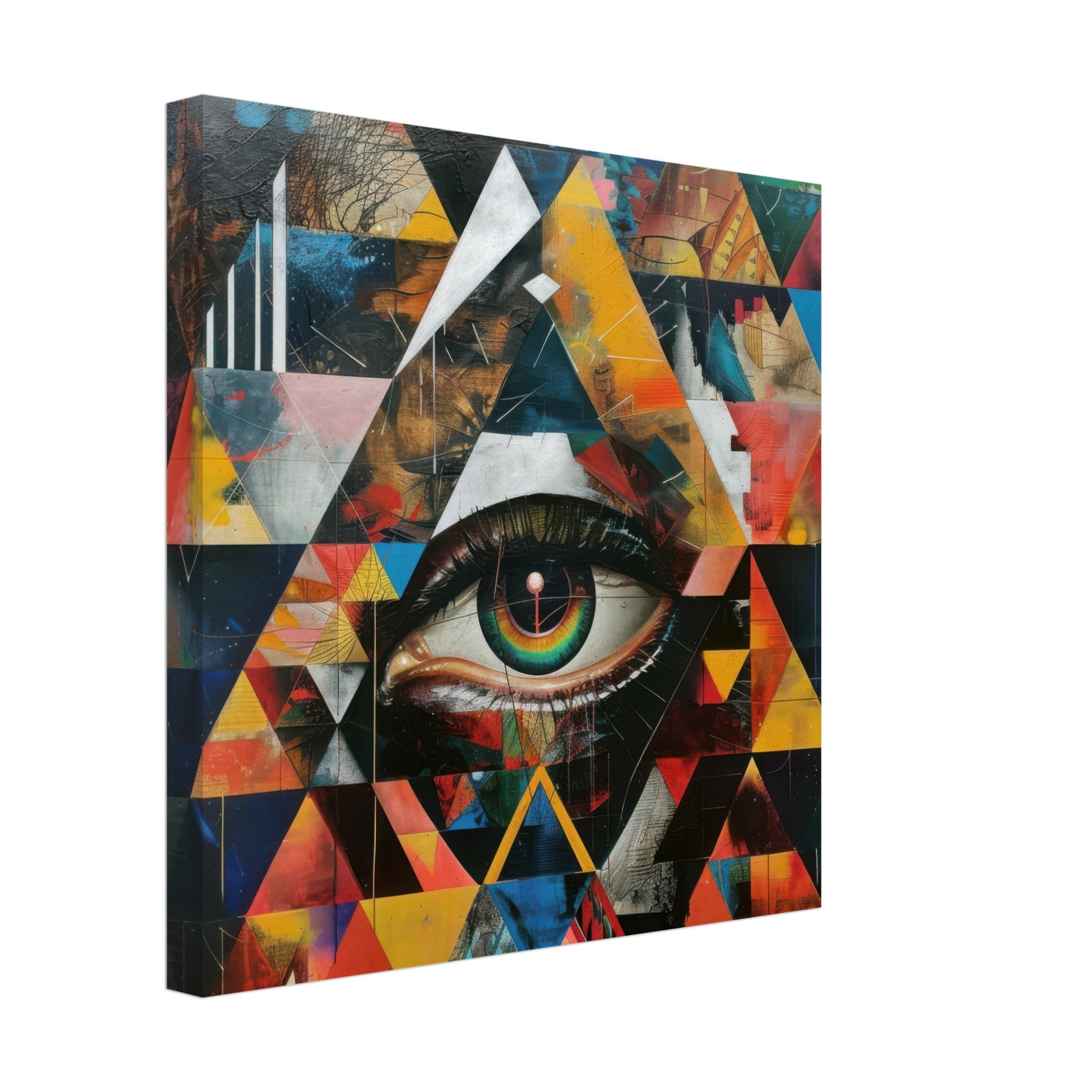 Canvas Square - Eye of horus abstract style 6 - Shop Ai Art WebShop - Digital Art online Store