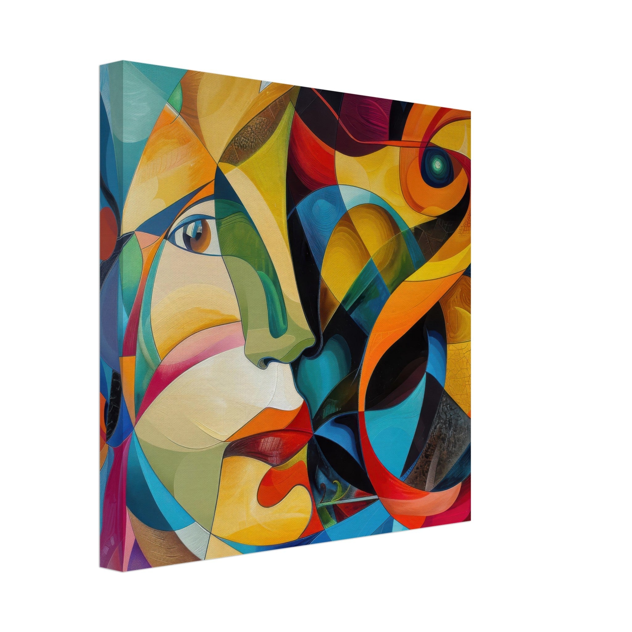 Canvas Square - Face of the moon abstract art style - Shop Ai Art WebShop - Digital Art online Store