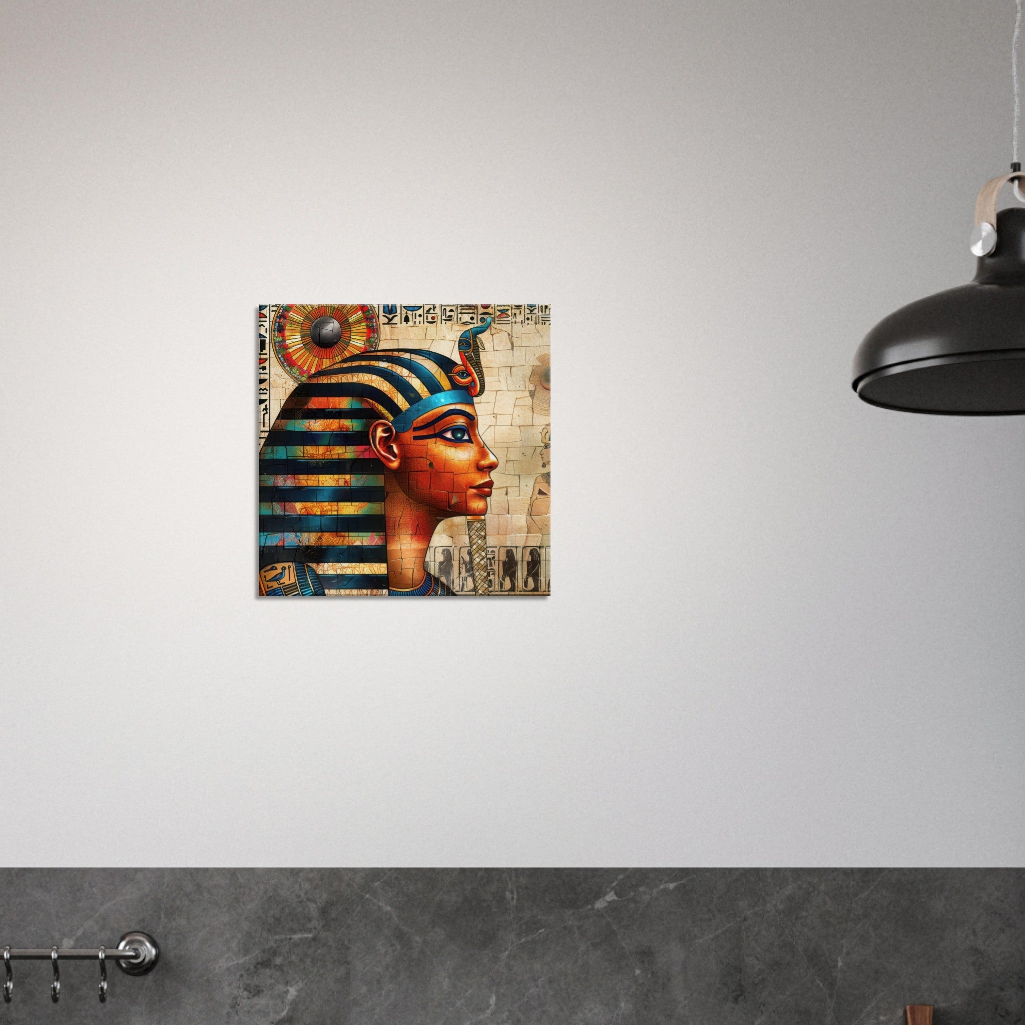 Canvas Square - Old culture of Egypt in abstract style 2 - Shop Ai Art WebShop - Digital Art online Store