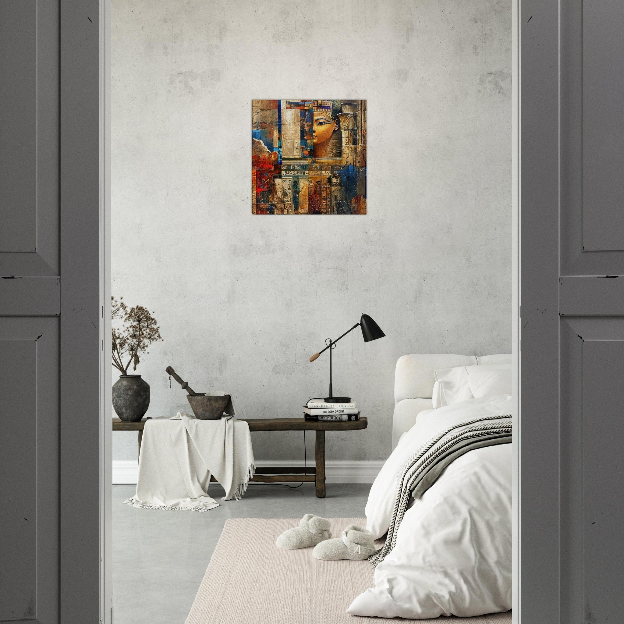 Canvas Square - Old culture of Egypt in abstract style - Shop Ai Art WebShop - Digital Art online Store