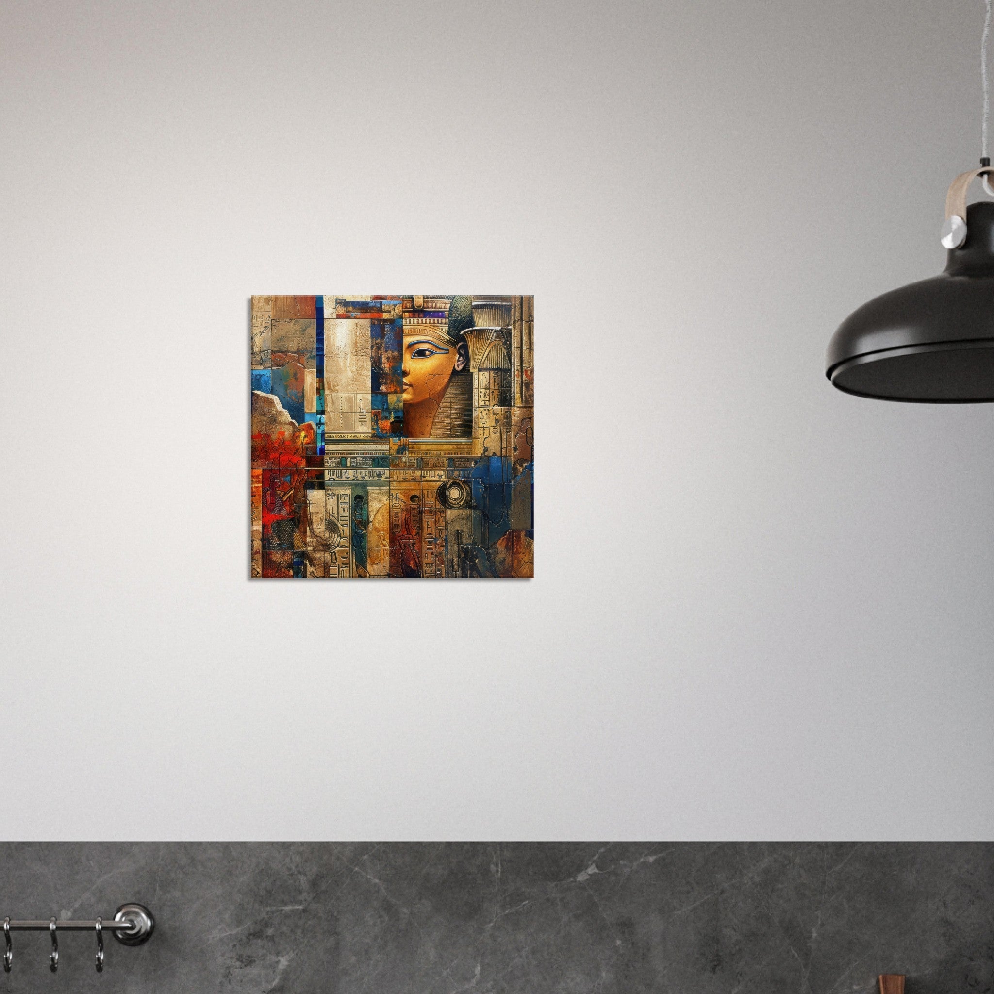 Canvas Square - Old culture of Egypt in abstract style - Shop Ai Art WebShop - Digital Art online Store
