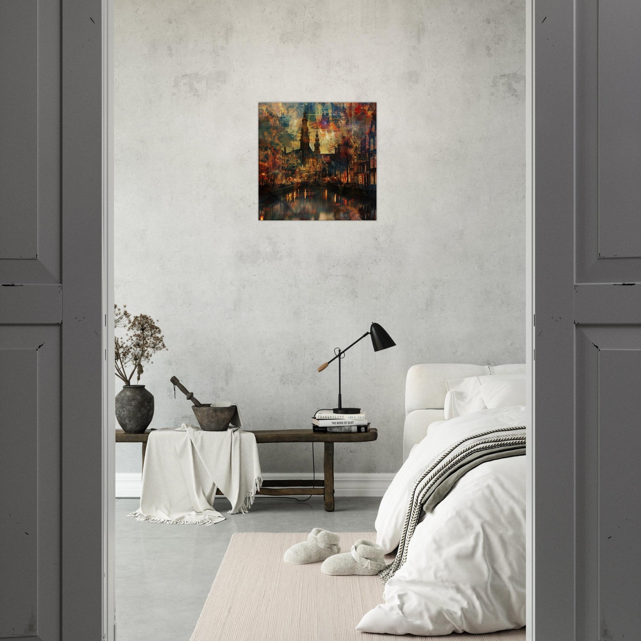 Canvas Square - Old culture of the Netherlands in abstract style 2 - Shop Ai Art WebShop - Digital Art online Store
