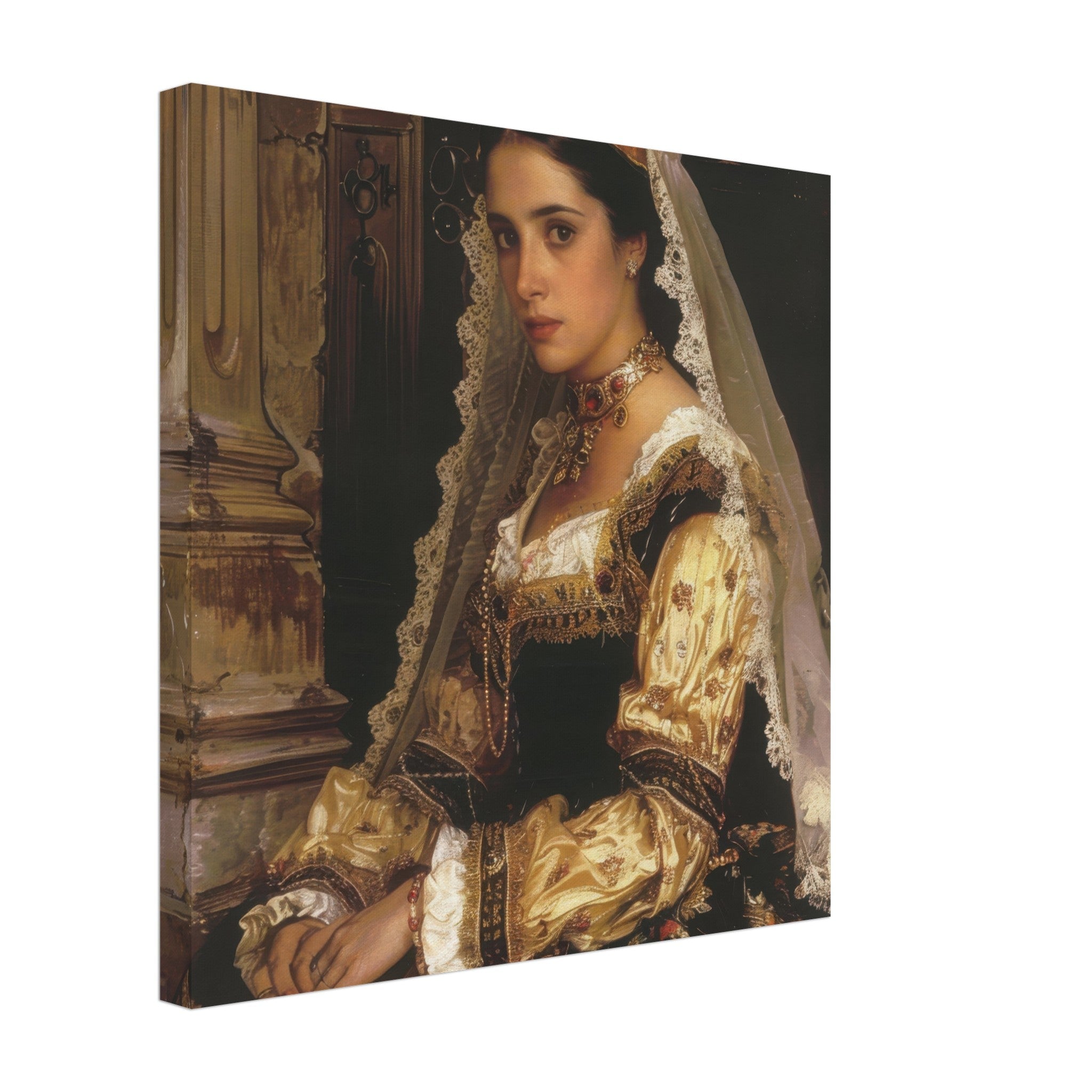 Canvas Square - Romanticism art style culture of Spain 2 - Shop Ai Art WebShop - Digital Art online Store