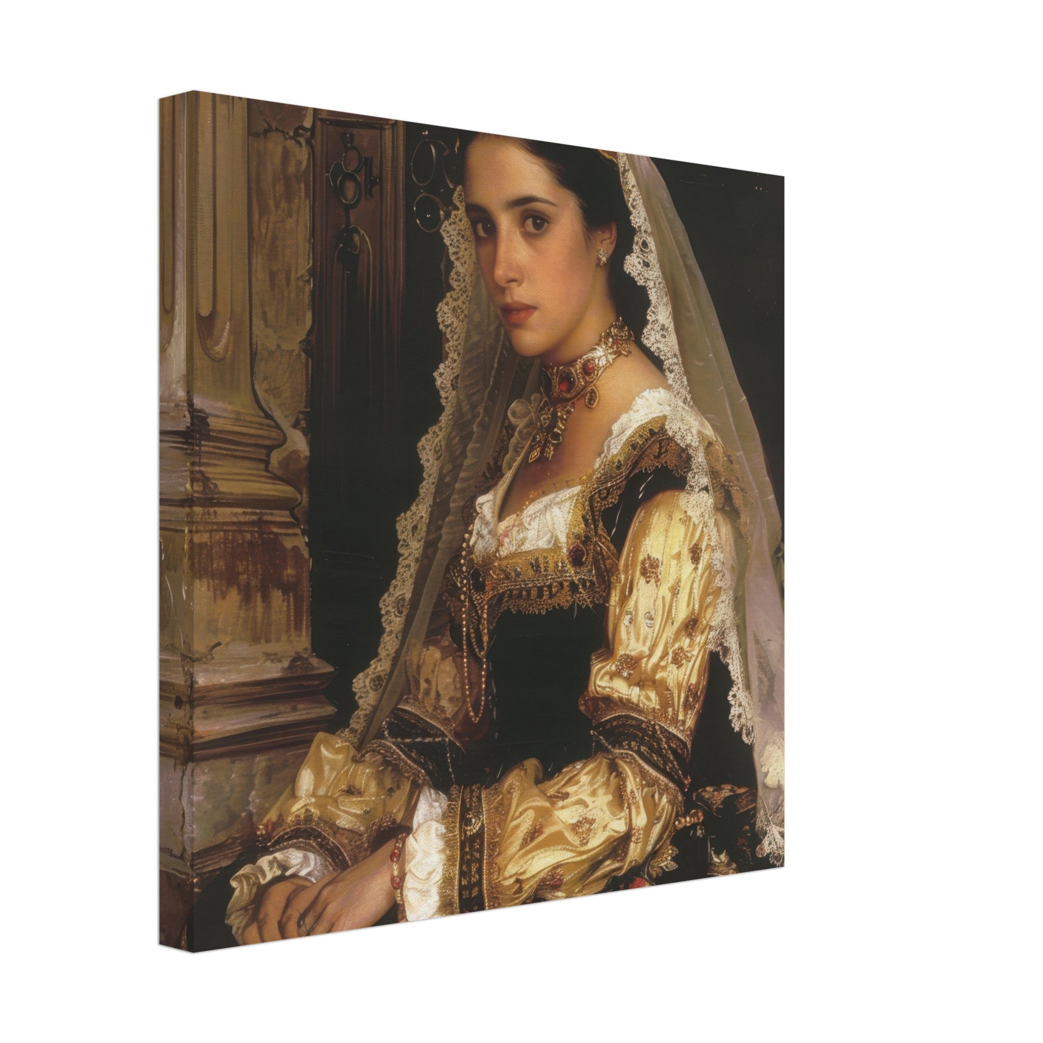 Canvas Square - Romanticism art style culture of Spain 2 - Shop Ai Art WebShop - Digital Art online Store