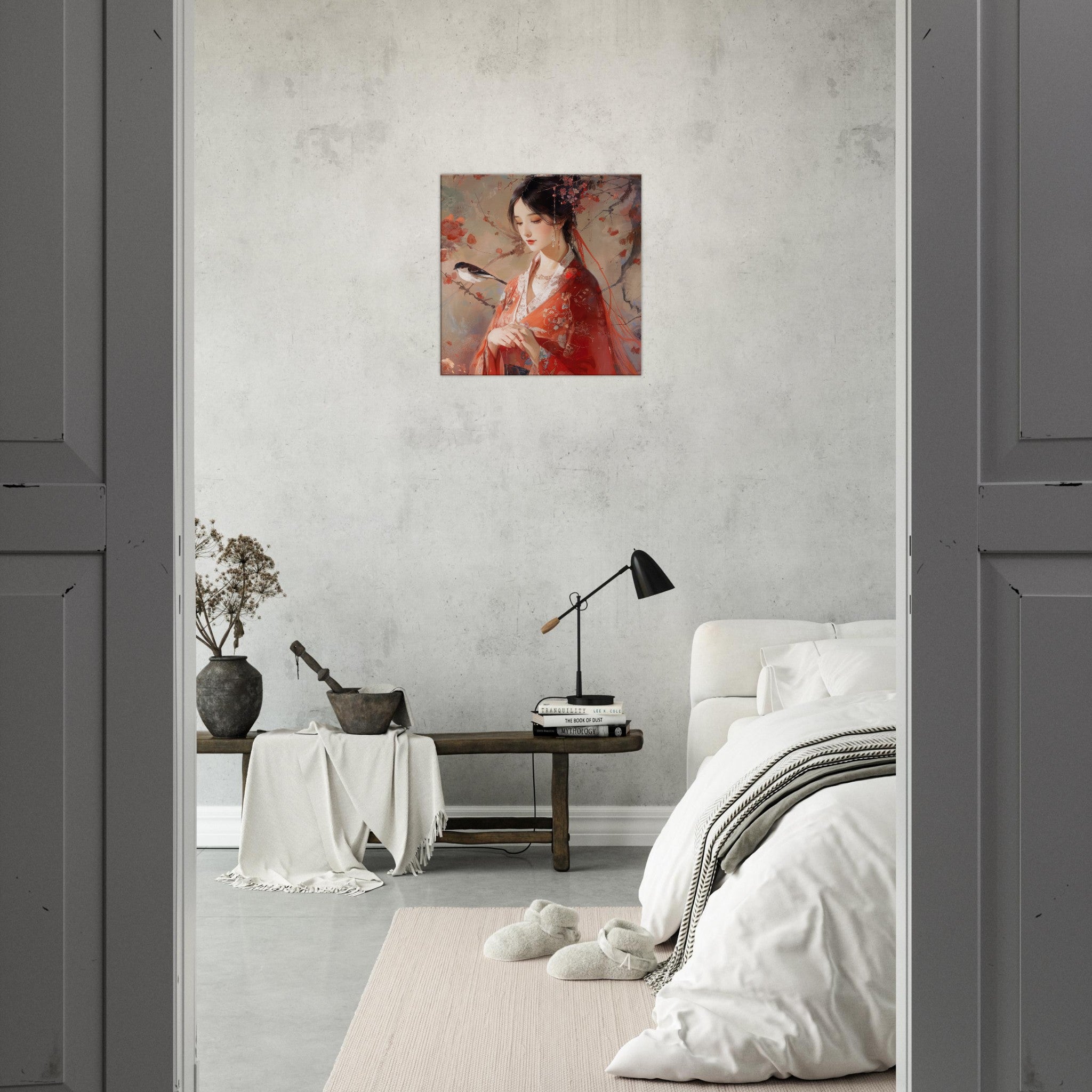 Canvas Square - Romanticism art style old culture of China 2 - Shop Ai Art WebShop - Digital Art online Store