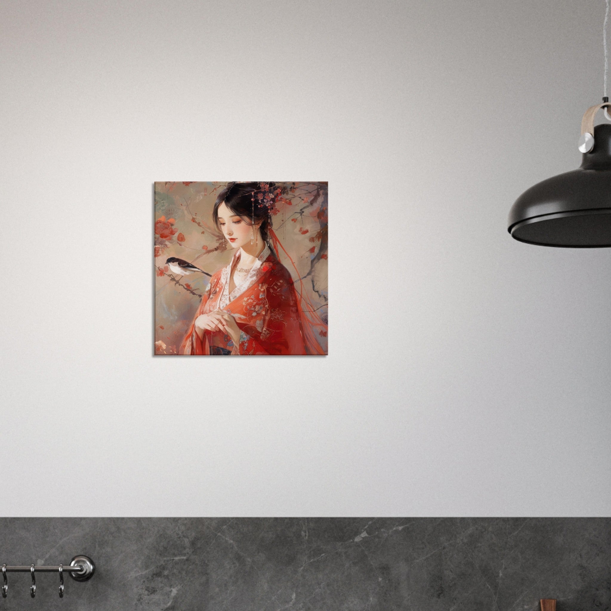 Canvas Square - Romanticism art style old culture of China 2 - Shop Ai Art WebShop - Digital Art online Store