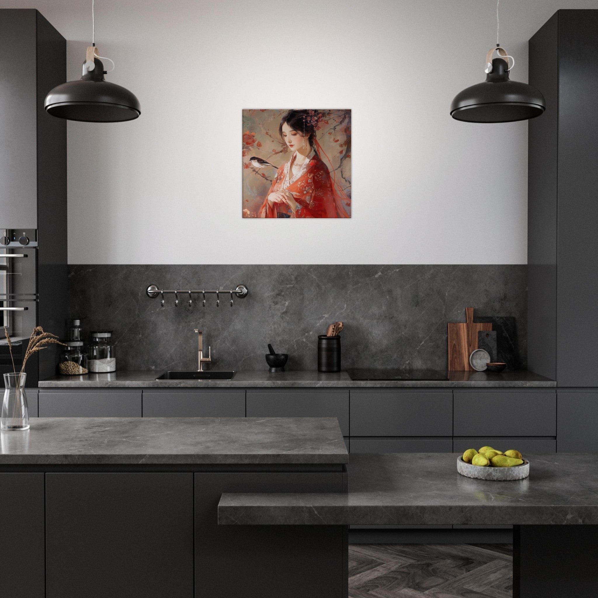 Canvas Square - Romanticism art style old culture of China 2 - Shop Ai Art WebShop - Digital Art online Store