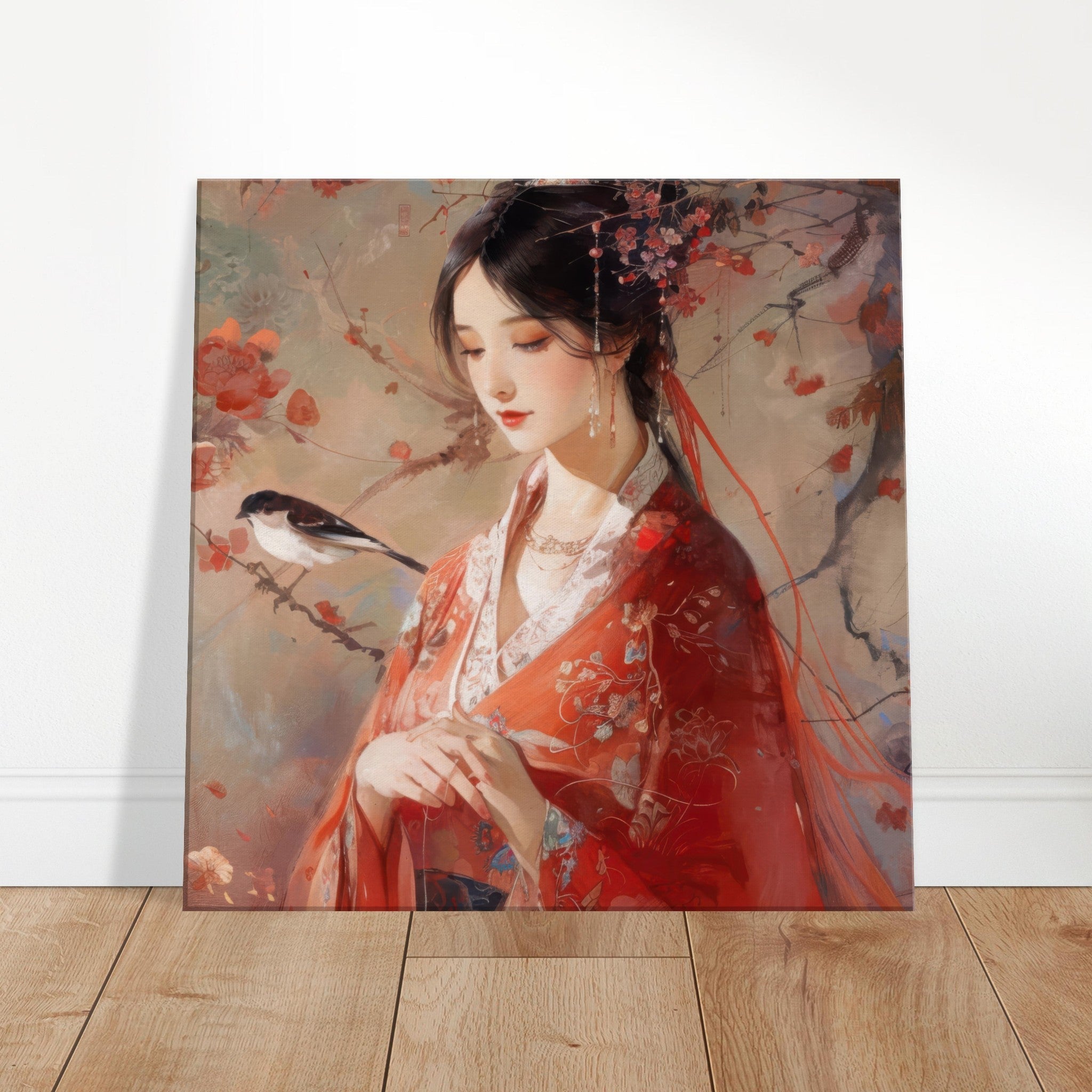 Canvas Square - Romanticism art style old culture of China 2 - Shop Ai Art WebShop - Digital Art online Store