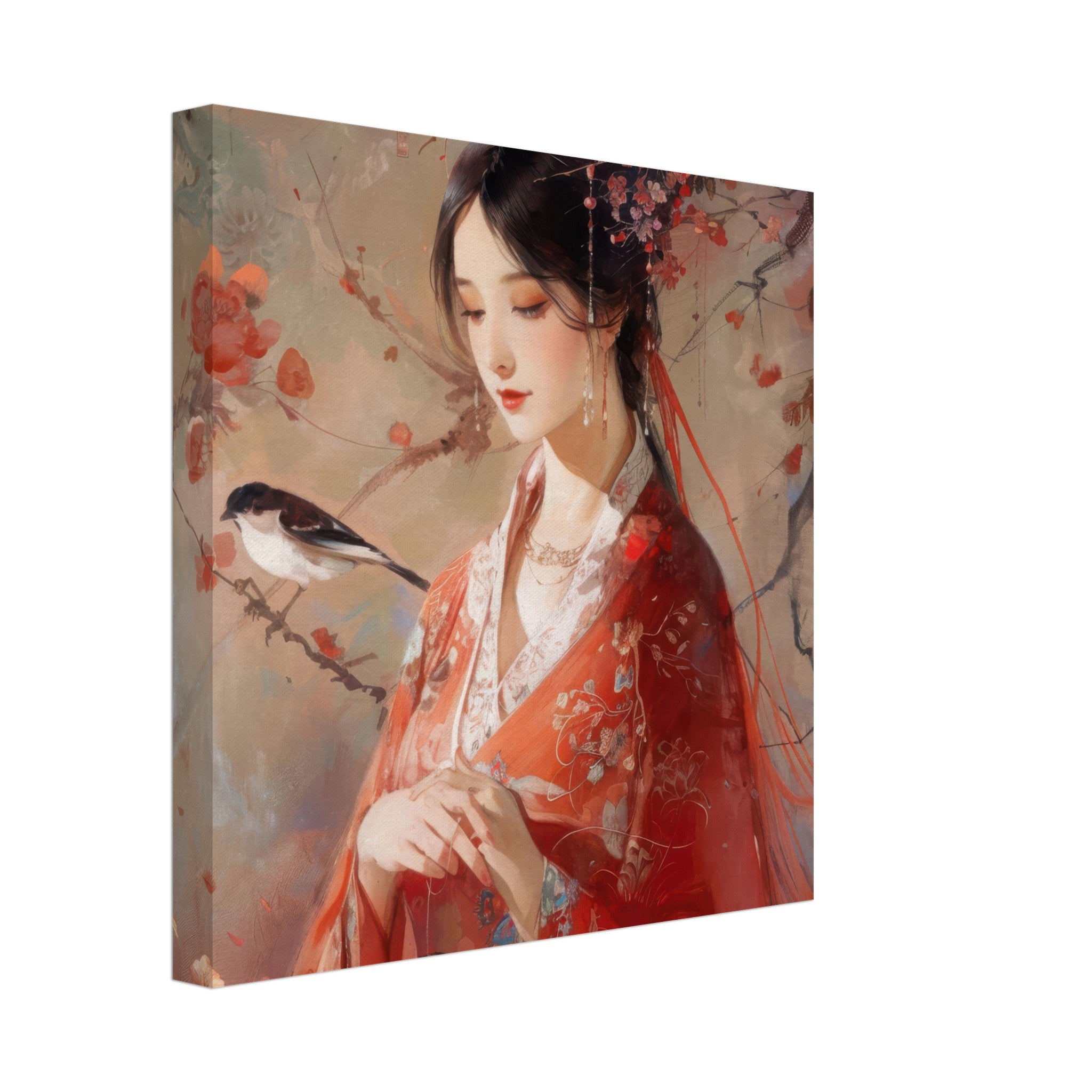Canvas Square - Romanticism art style old culture of China 2 - Shop Ai Art WebShop - Digital Art online Store