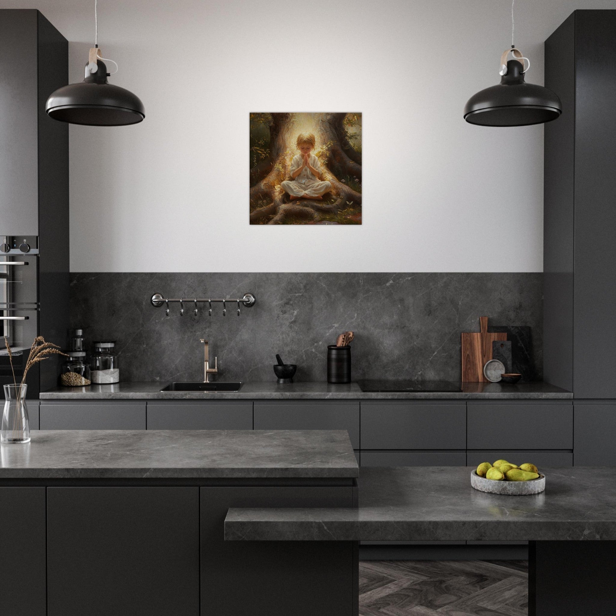 Canvas Square - Spiritual Development in Childhood 4 - Shop Ai Art WebShop - Digital Art online Store
