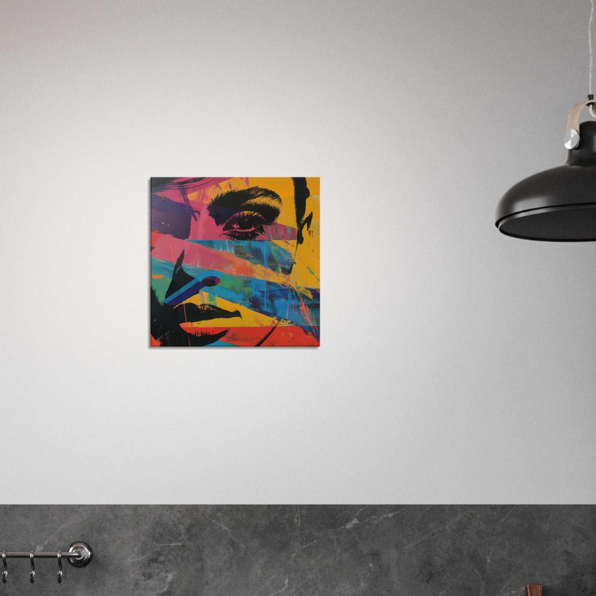 Canvas Square - Swedish popart in abstract style 2 - Shop Ai Art WebShop - Digital Art online Store