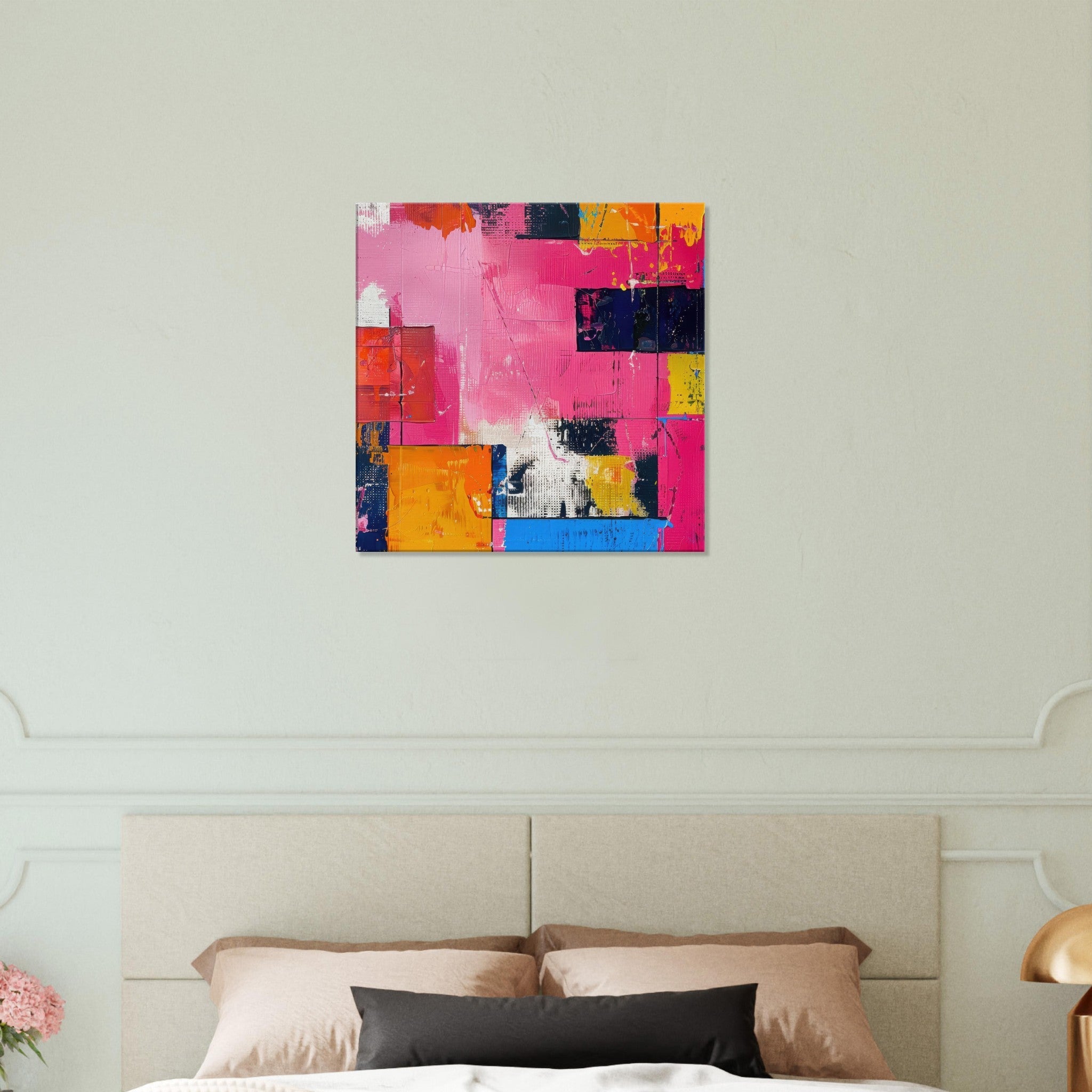Canvas Square - Swedish popart in abstract style 5 - Shop Ai Art WebShop - Digital Art online Store