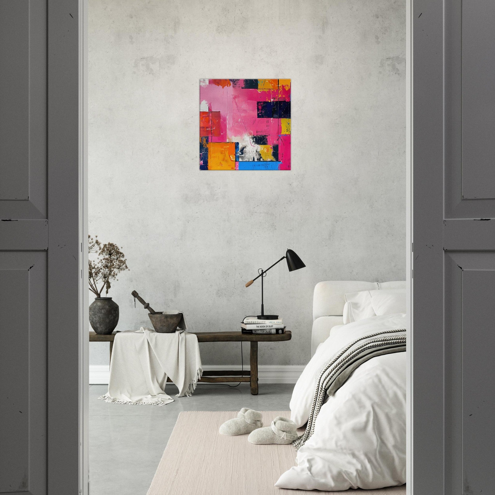 Canvas Square - Swedish popart in abstract style 5 - Shop Ai Art WebShop - Digital Art online Store