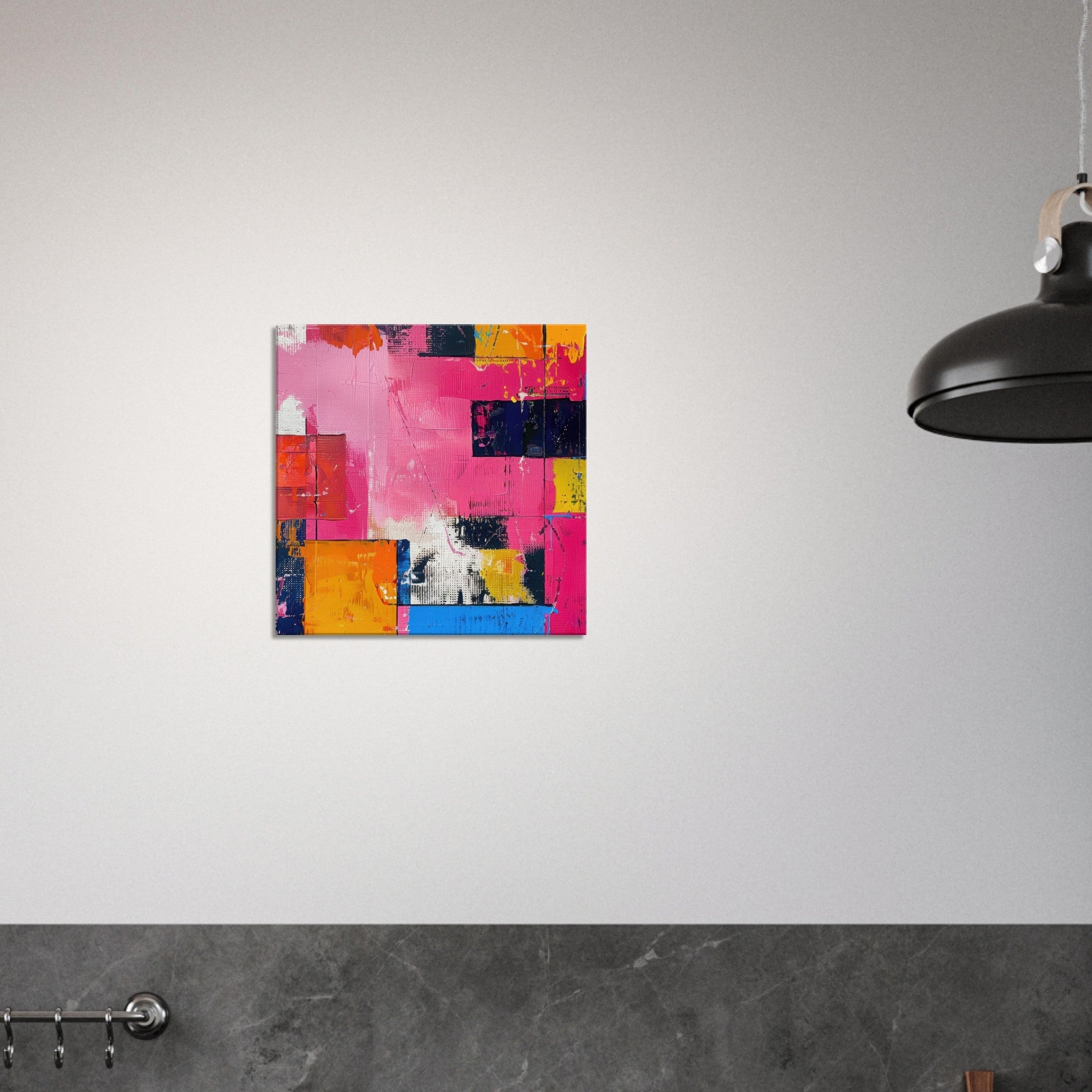 Canvas Square - Swedish popart in abstract style 5 - Shop Ai Art WebShop - Digital Art online Store