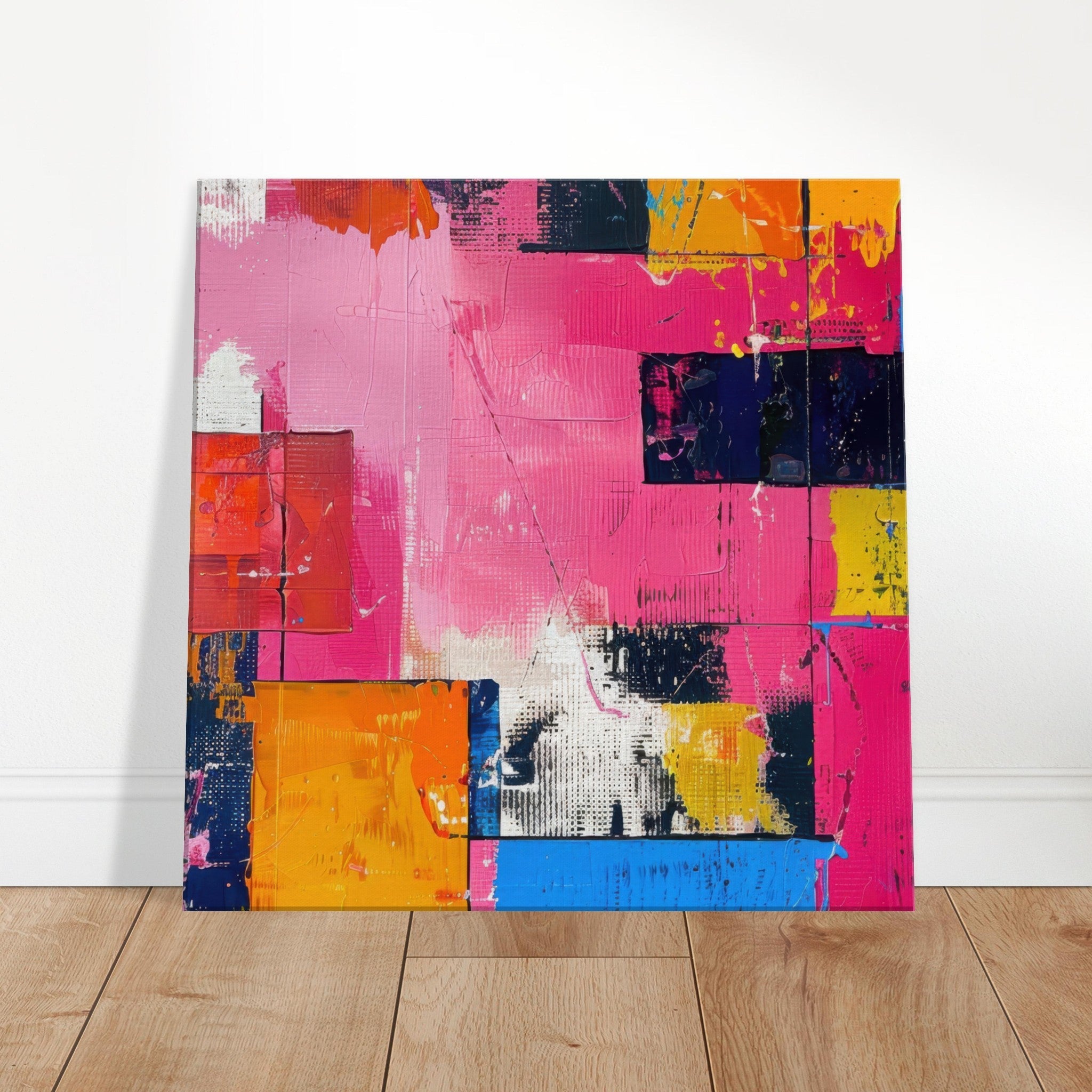 Canvas Square - Swedish popart in abstract style 5 - Shop Ai Art WebShop - Digital Art online Store