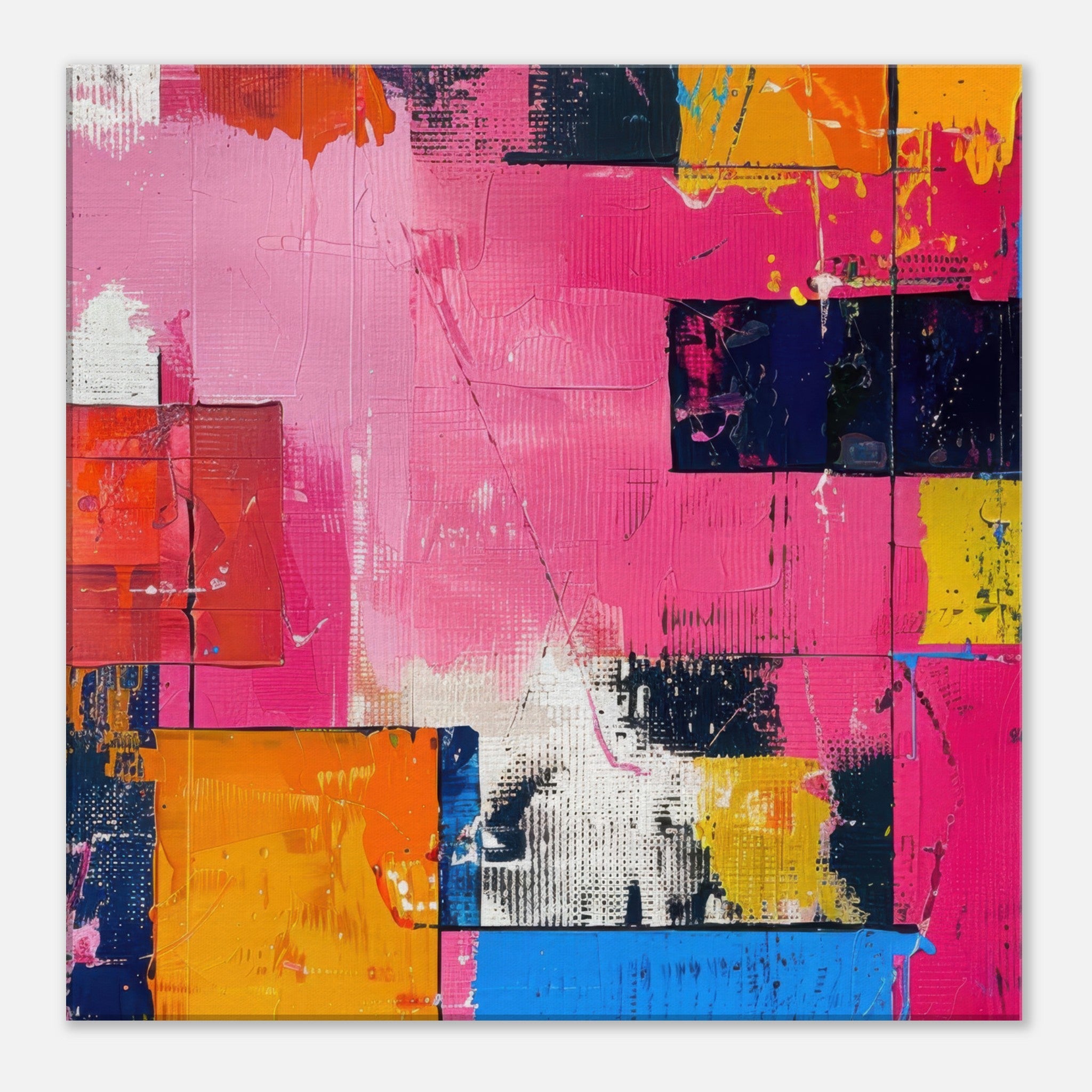 Canvas Square - Swedish popart in abstract style 5 - Shop Ai Art WebShop - Digital Art online Store