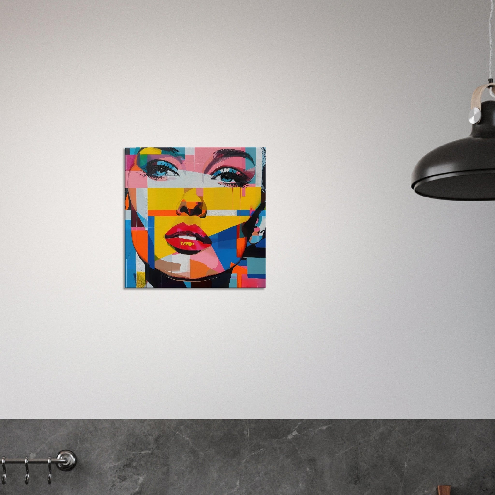 Canvas Square - Swedish popart in abstract style 7 - Shop Ai Art WebShop - Digital Art online Store
