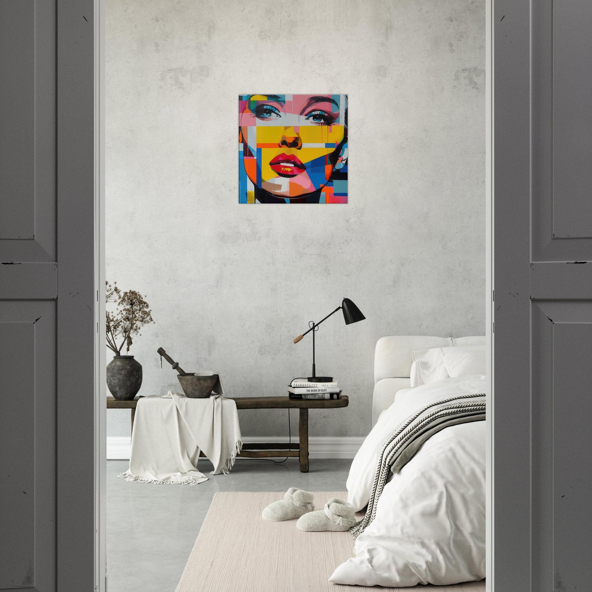 Canvas Square - Swedish popart in abstract style 7 - Shop Ai Art WebShop - Digital Art online Store