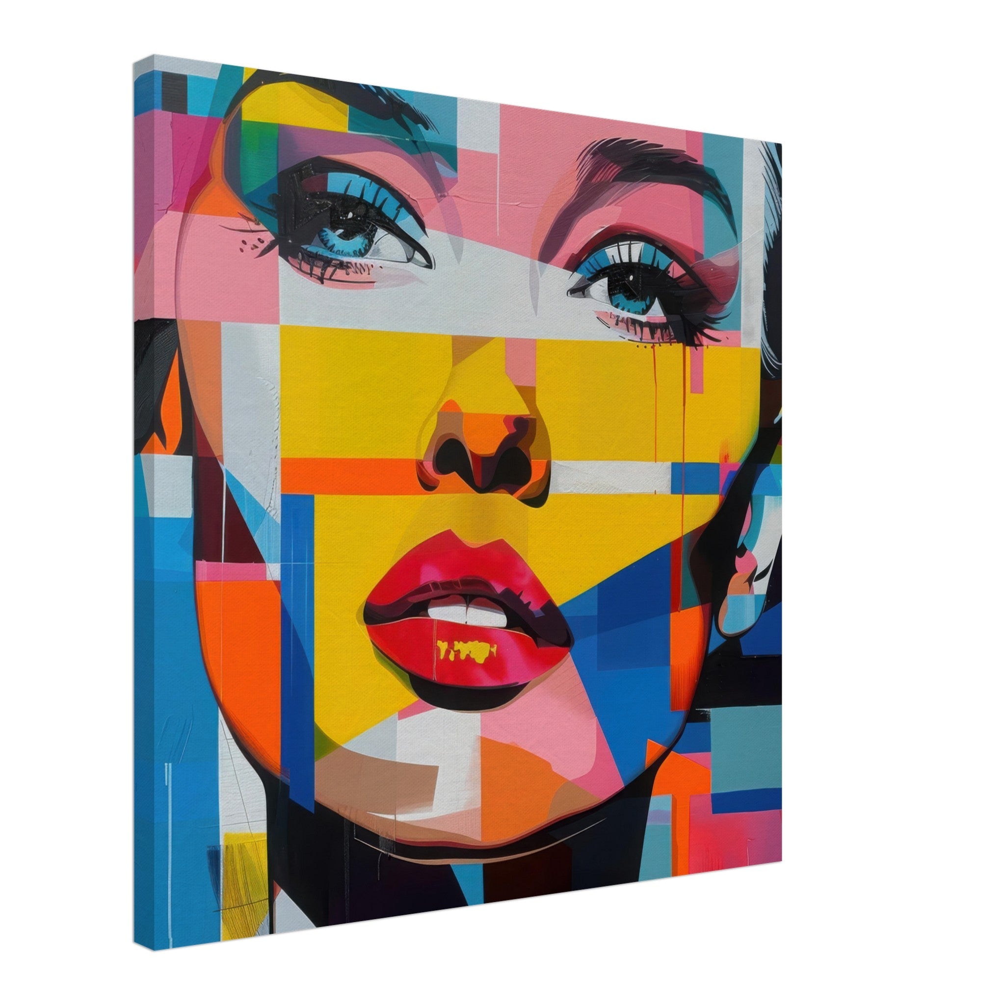 Canvas Square - Swedish popart in abstract style 7 - Shop Ai Art WebShop - Digital Art online Store