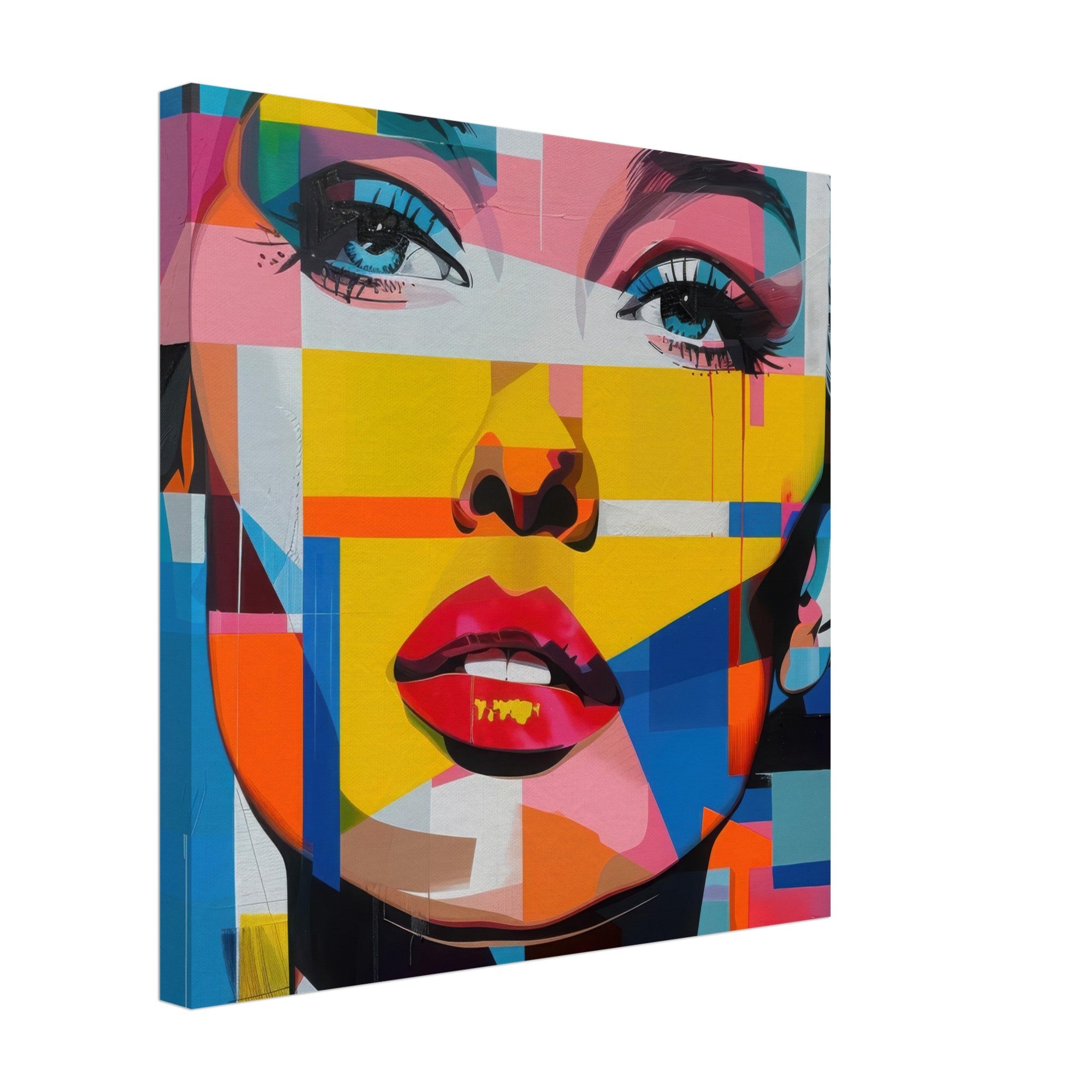 Canvas Square - Swedish popart in abstract style 7 - Shop Ai Art WebShop - Digital Art online Store