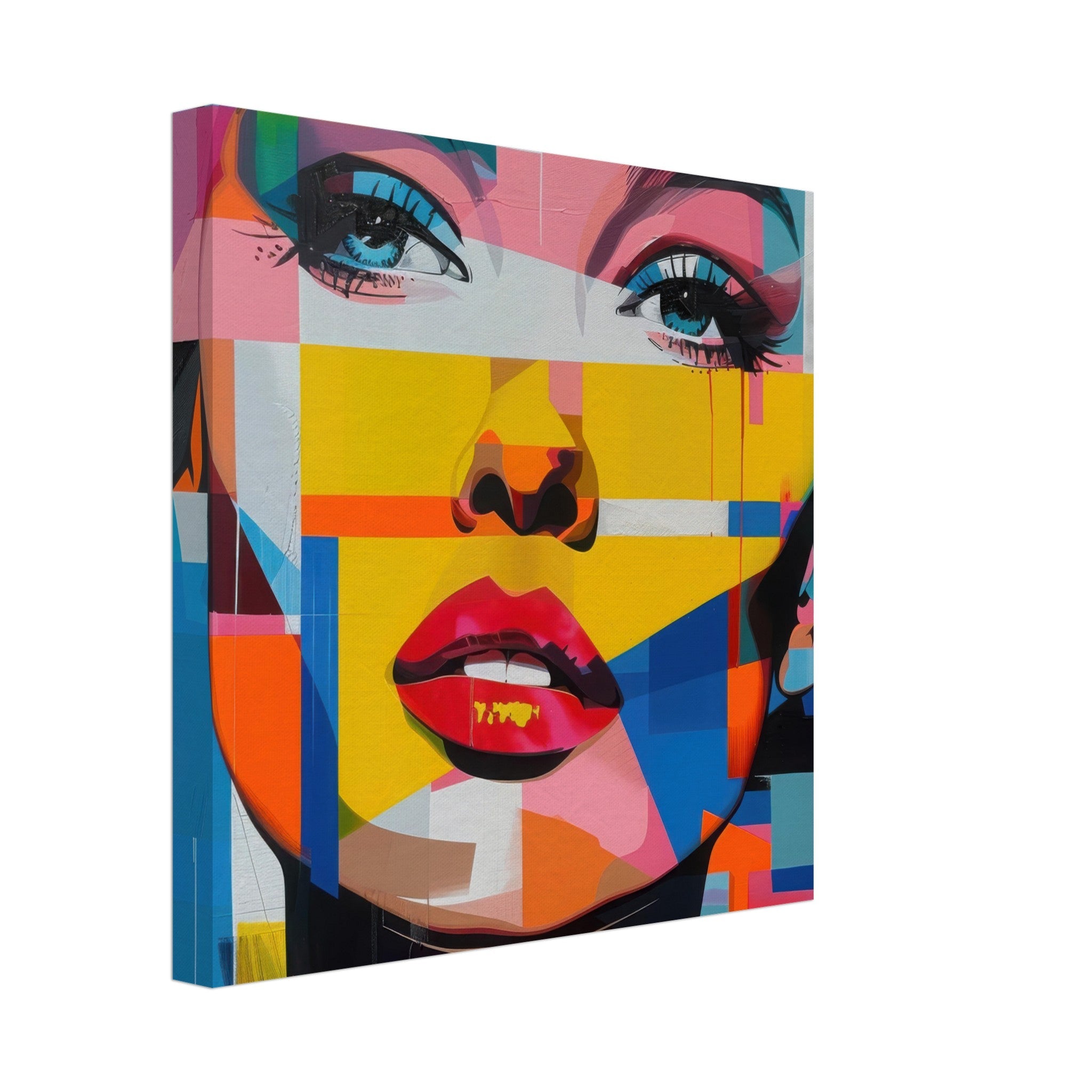 Canvas Square - Swedish popart in abstract style 7 - Shop Ai Art WebShop - Digital Art online Store