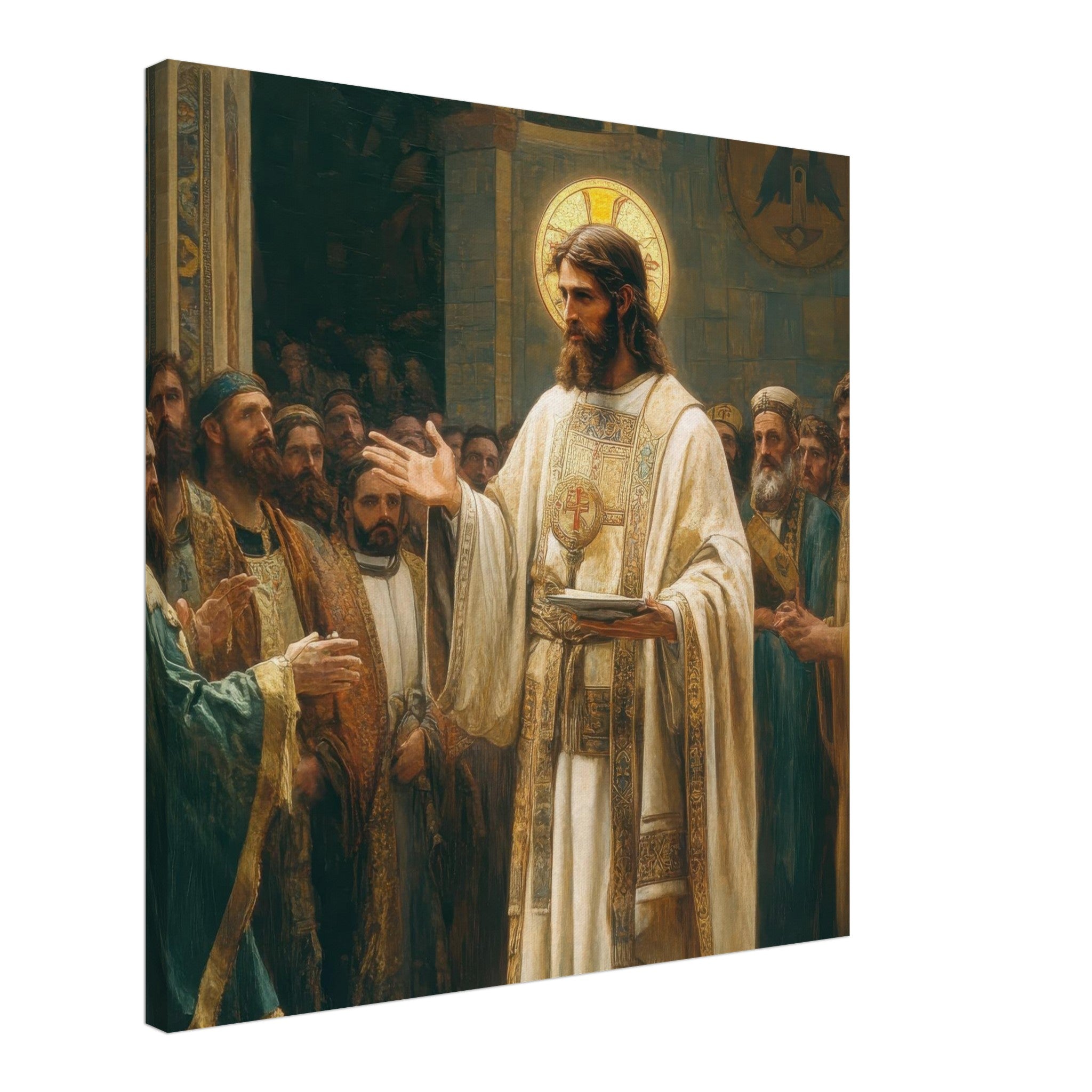 Canvas Square - The Concept of Kind in Church History Analyzing 3 - Shop Ai Art WebShop - Digital Art online Store