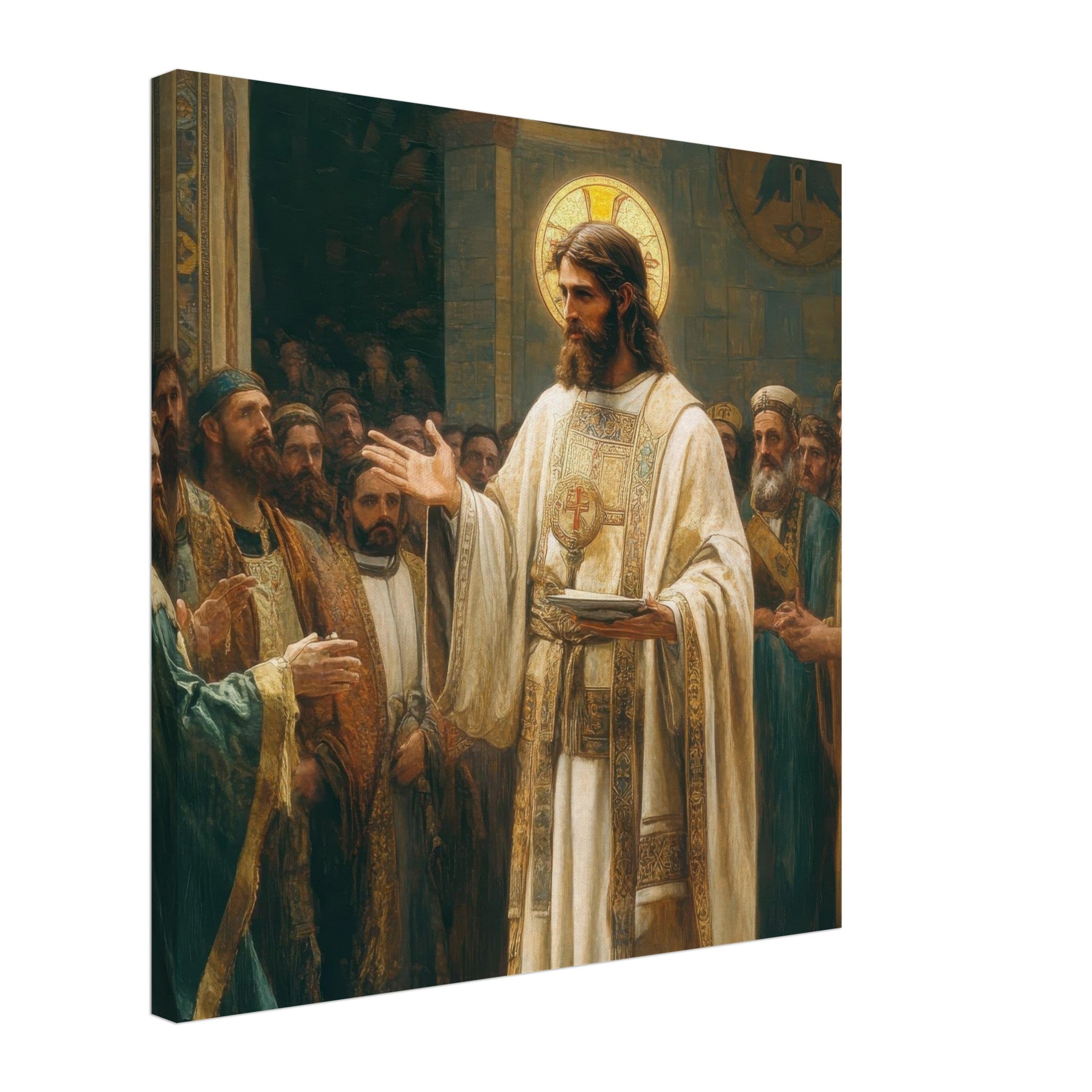 Canvas Square - The Concept of Kind in Church History Analyzing 3 - Shop Ai Art WebShop - Digital Art online Store