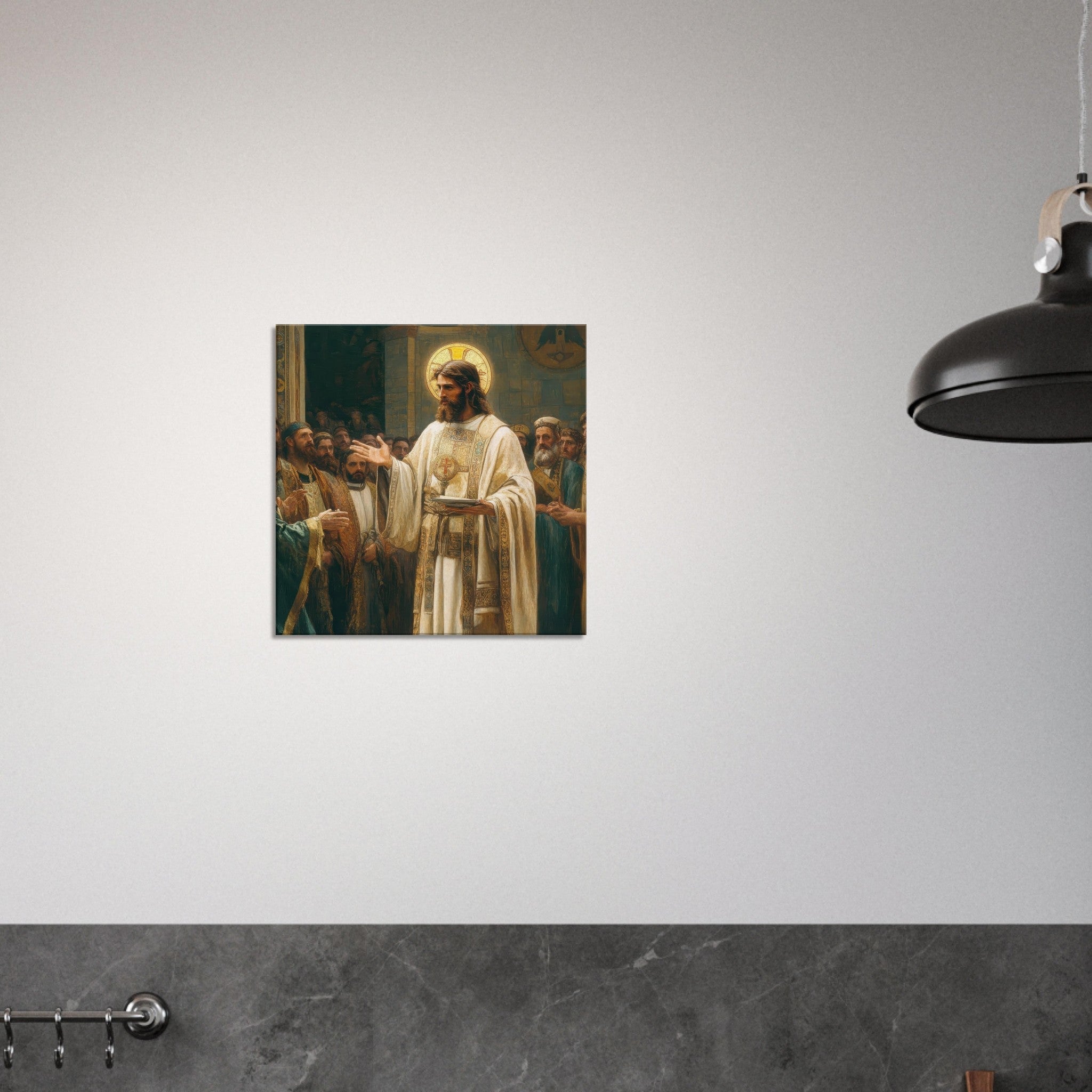 Canvas Square - The Concept of Kind in Church History Analyzing 3 - Shop Ai Art WebShop - Digital Art online Store
