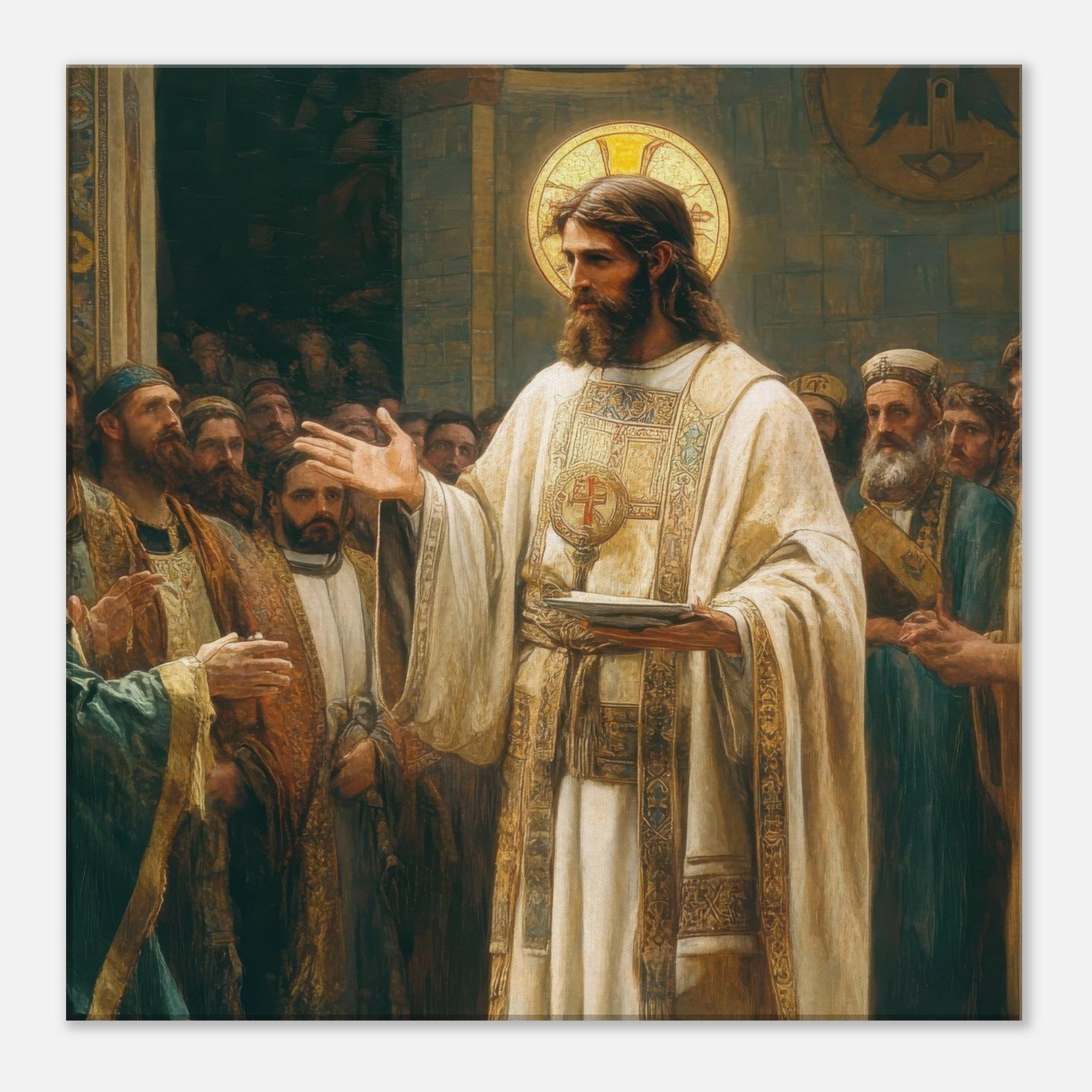 Canvas Square - The Concept of Kind in Church History Analyzing 3 - Shop Ai Art WebShop - Digital Art online Store