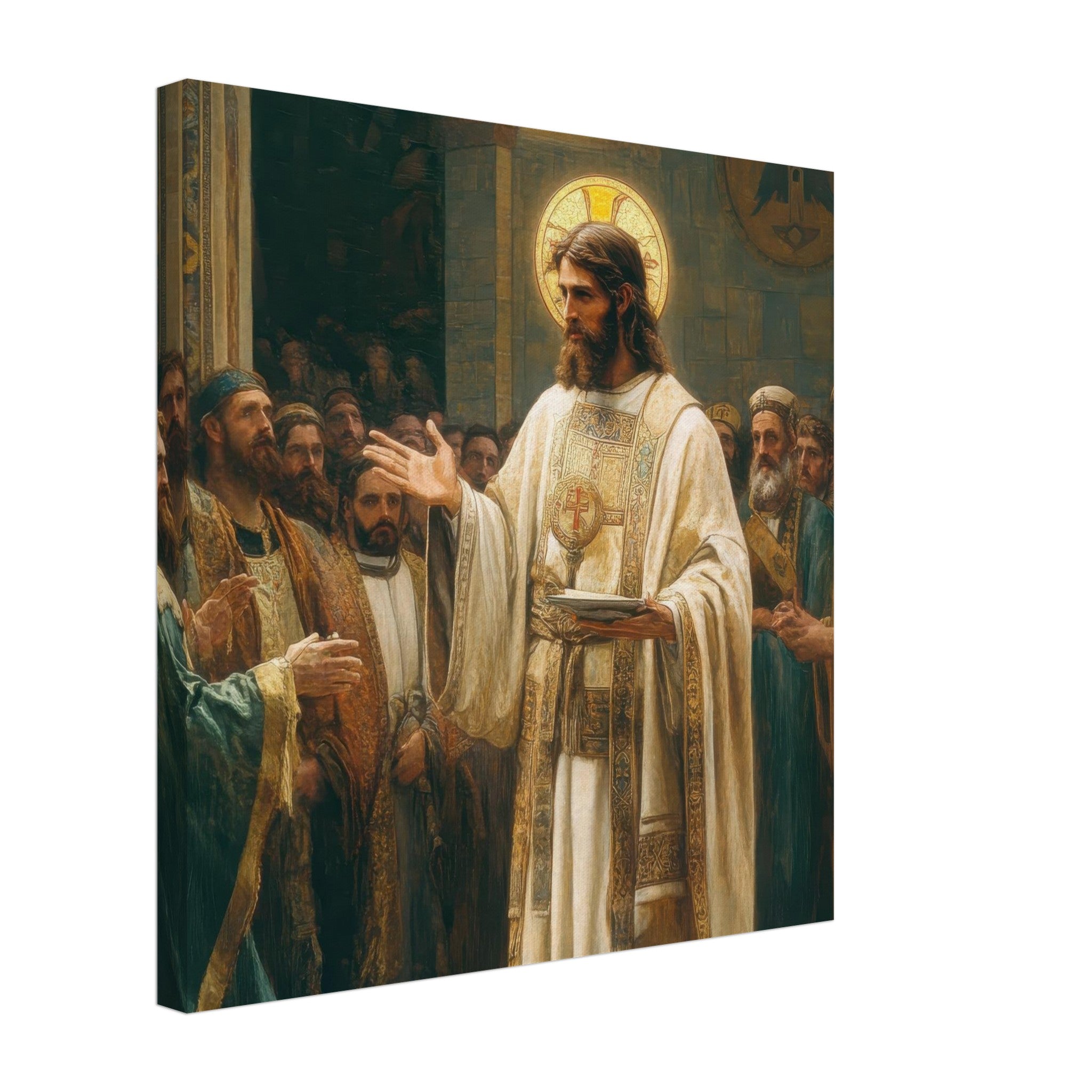 Canvas Square - The Concept of Kind in Church History Analyzing 3 - Shop Ai Art WebShop - Digital Art online Store