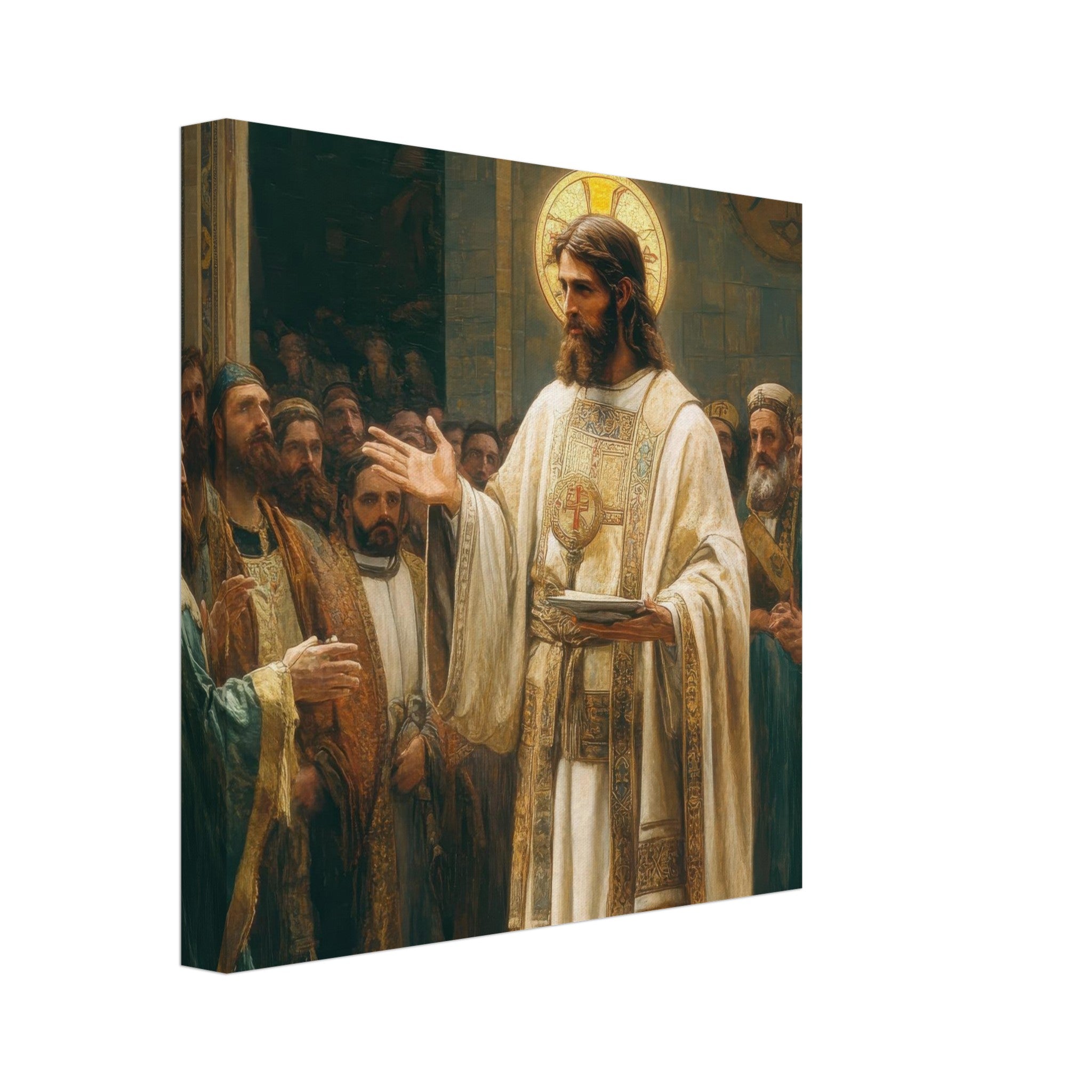 Canvas Square - The Concept of Kind in Church History Analyzing 3 - Shop Ai Art WebShop - Digital Art online Store