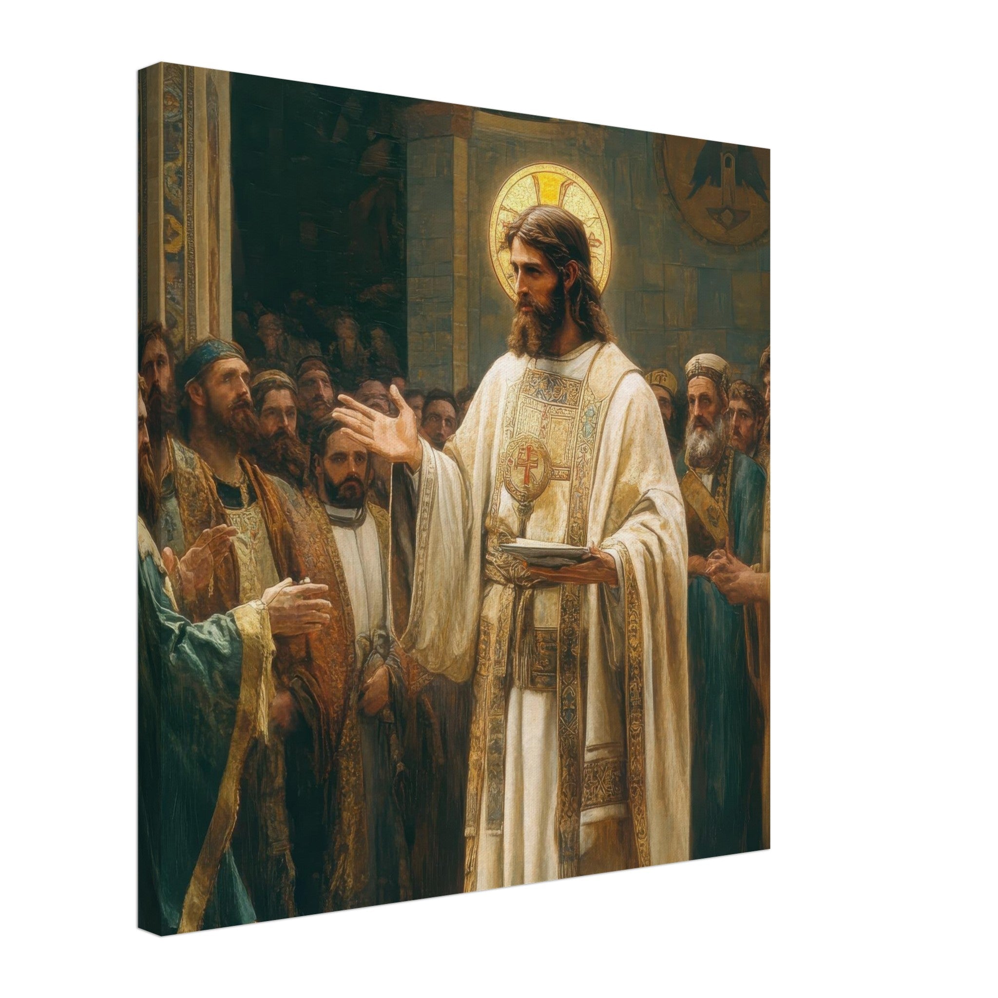Canvas Square - The Concept of Kind in Church History Analyzing 3 - Shop Ai Art WebShop - Digital Art online Store
