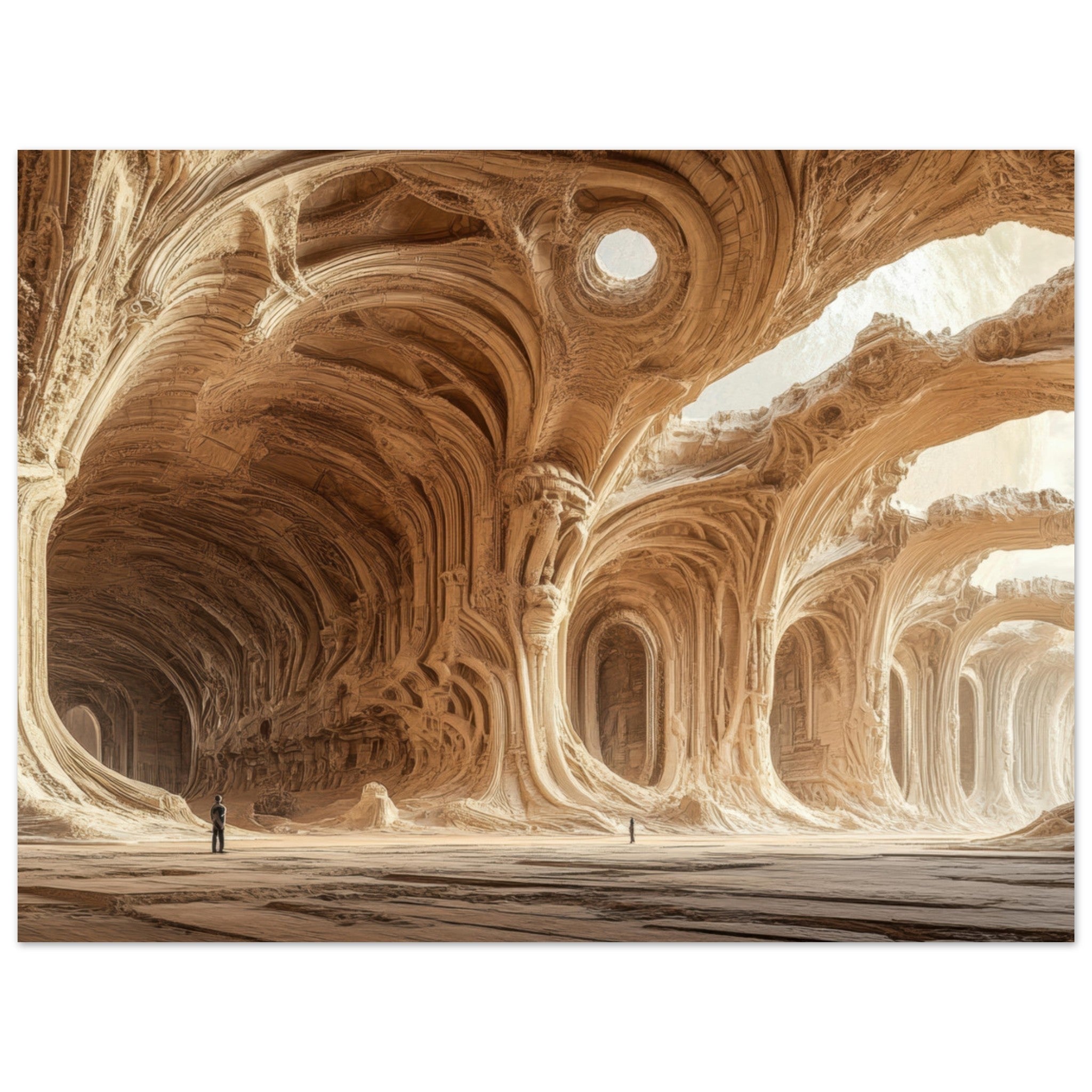 Fine Art Poster Landscape - Alien Ruins on the Edge of the Galaxy Ancient 2 - Shop Ai Art WebShop - Digital Art online Store