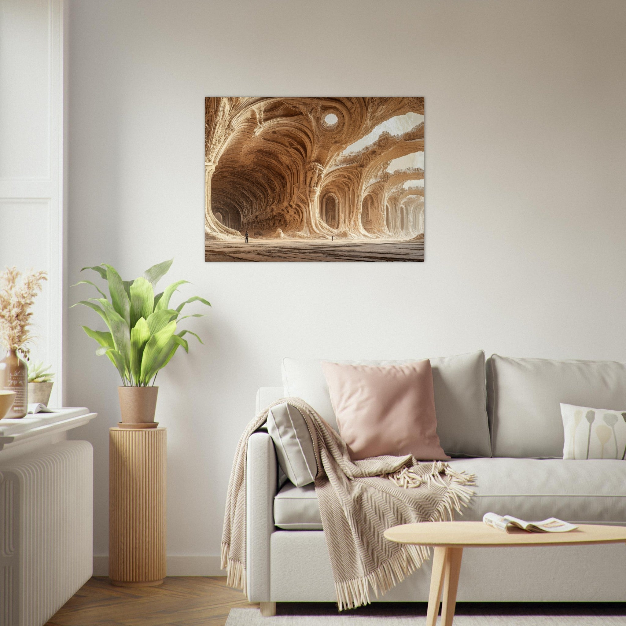 Fine Art Poster Landscape - Alien Ruins on the Edge of the Galaxy Ancient 2 - Shop Ai Art WebShop - Digital Art online Store