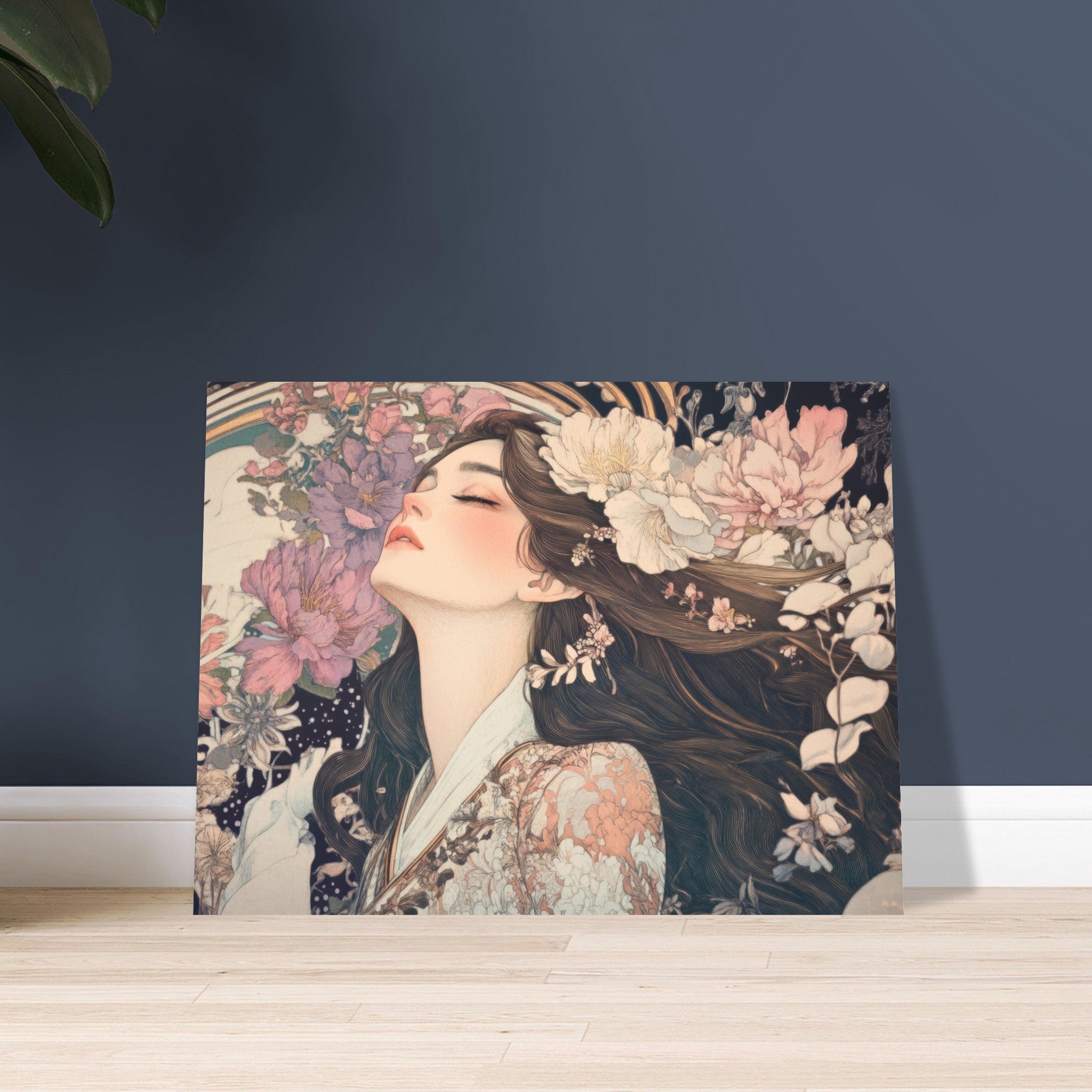 Fine Art Poster Landscape - Art Nouveau Enchanted Garden An Art Nouveau inst 2 - Shop Ai Art WebShop - Digital Art online Store