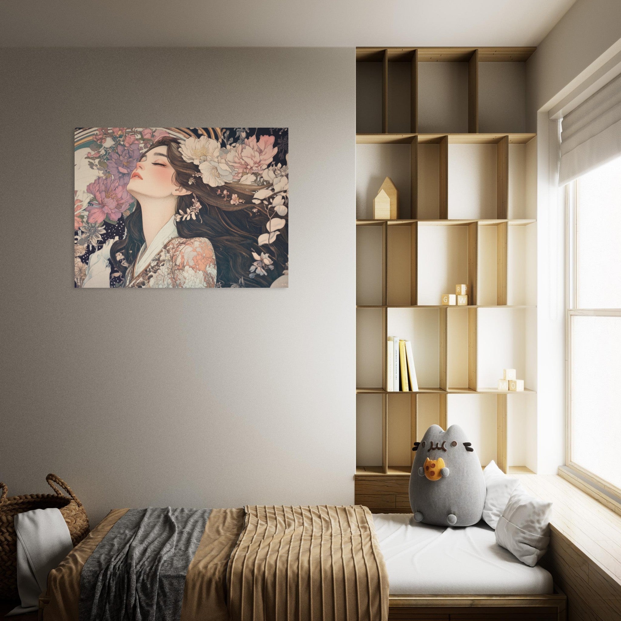 Fine Art Poster Landscape - Art Nouveau Enchanted Garden An Art Nouveau inst 2 - Shop Ai Art WebShop - Digital Art online Store