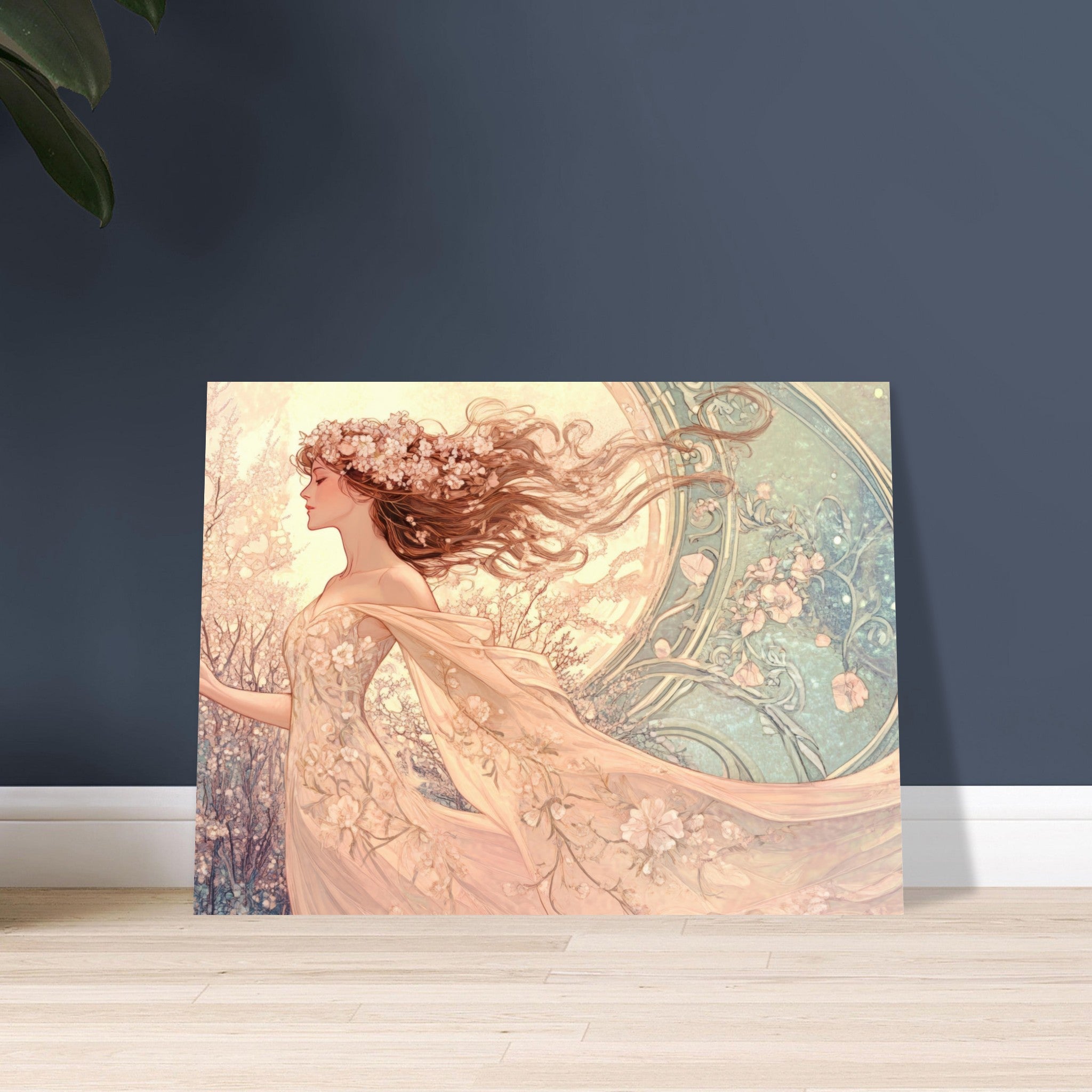 Fine Art Poster Landscape - Art Nouveau Enchanted Garden An Art Nouveau inst 6 - Shop Ai Art WebShop - Digital Art online Store